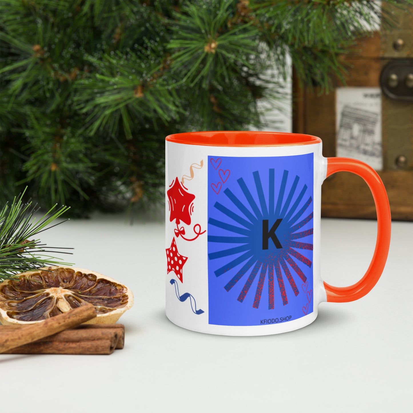 Mug *K à Intérieur Coloré