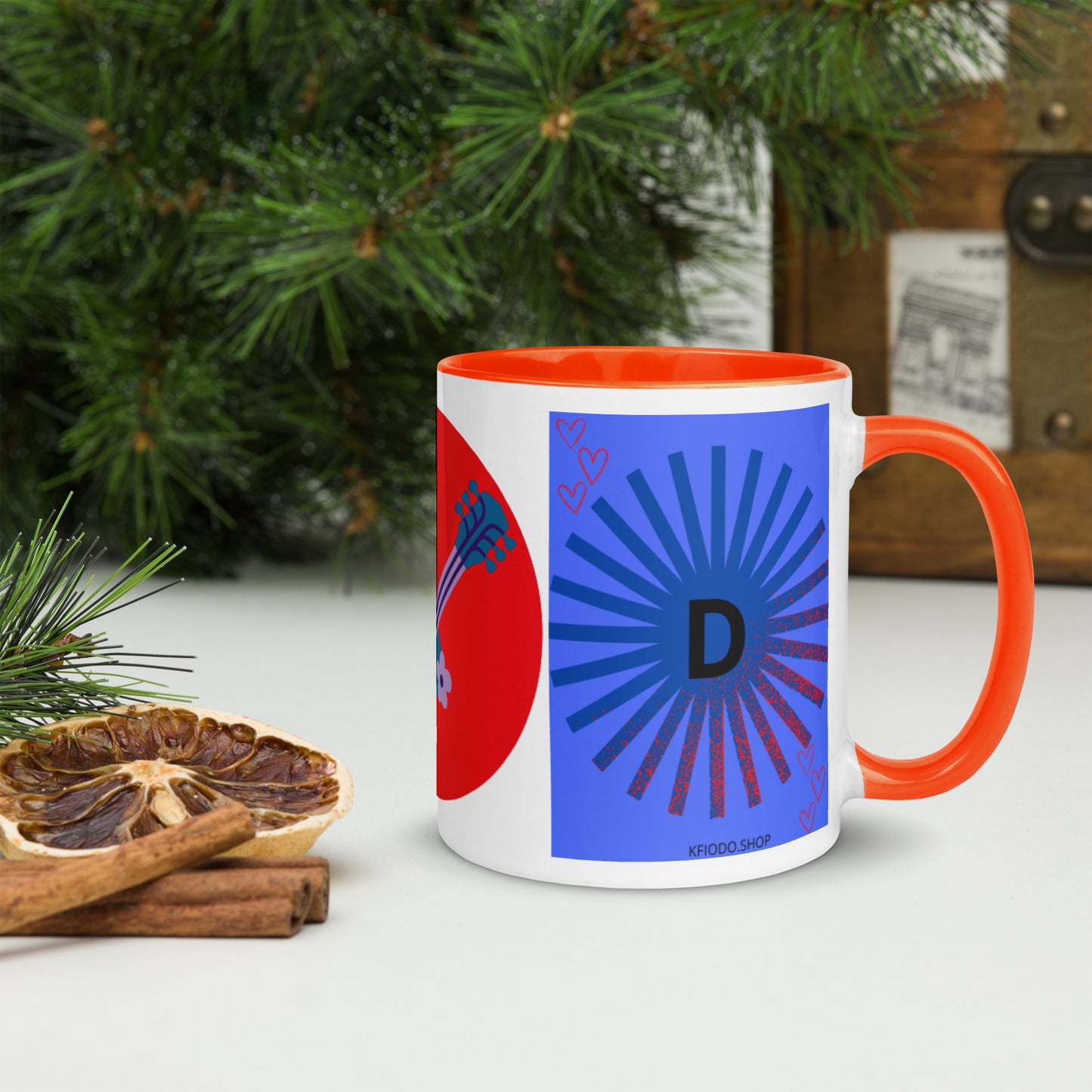 Mug *D à Intérieur Coloré