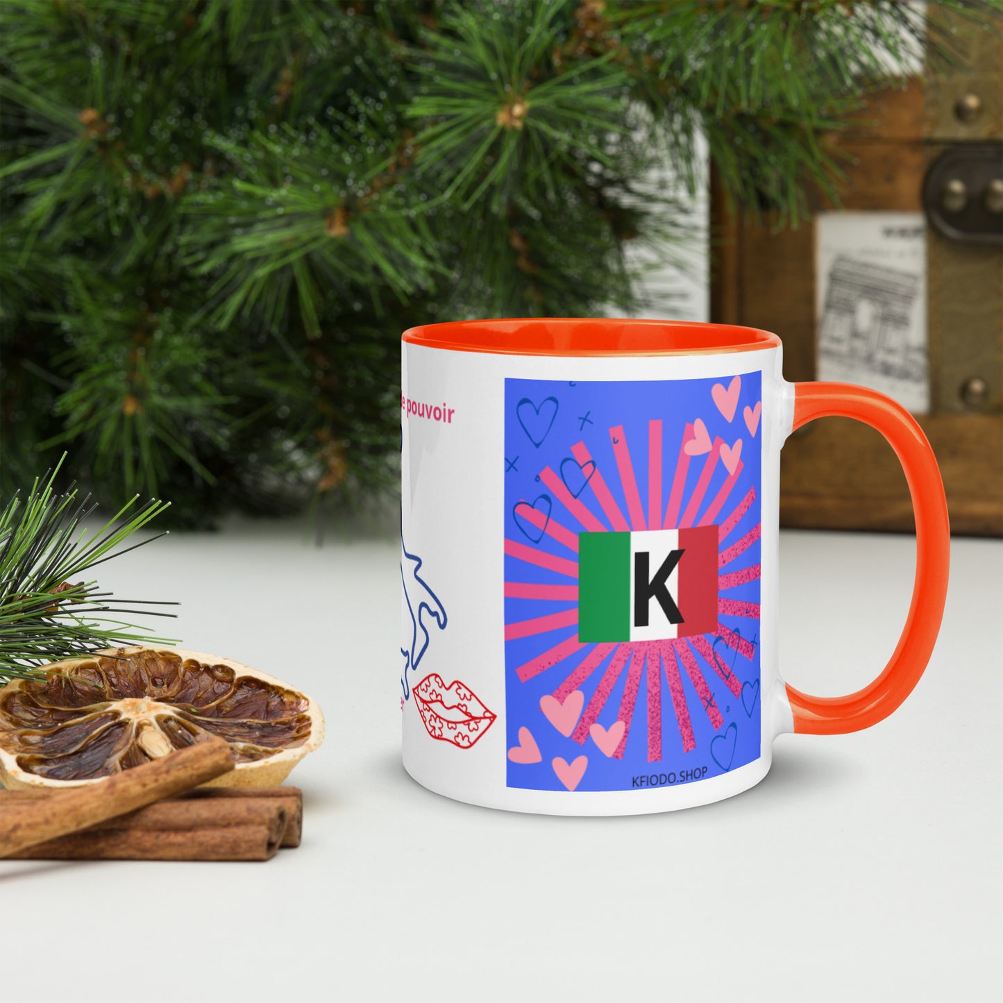 Mug *ITALIE* à Intérieur Coloré