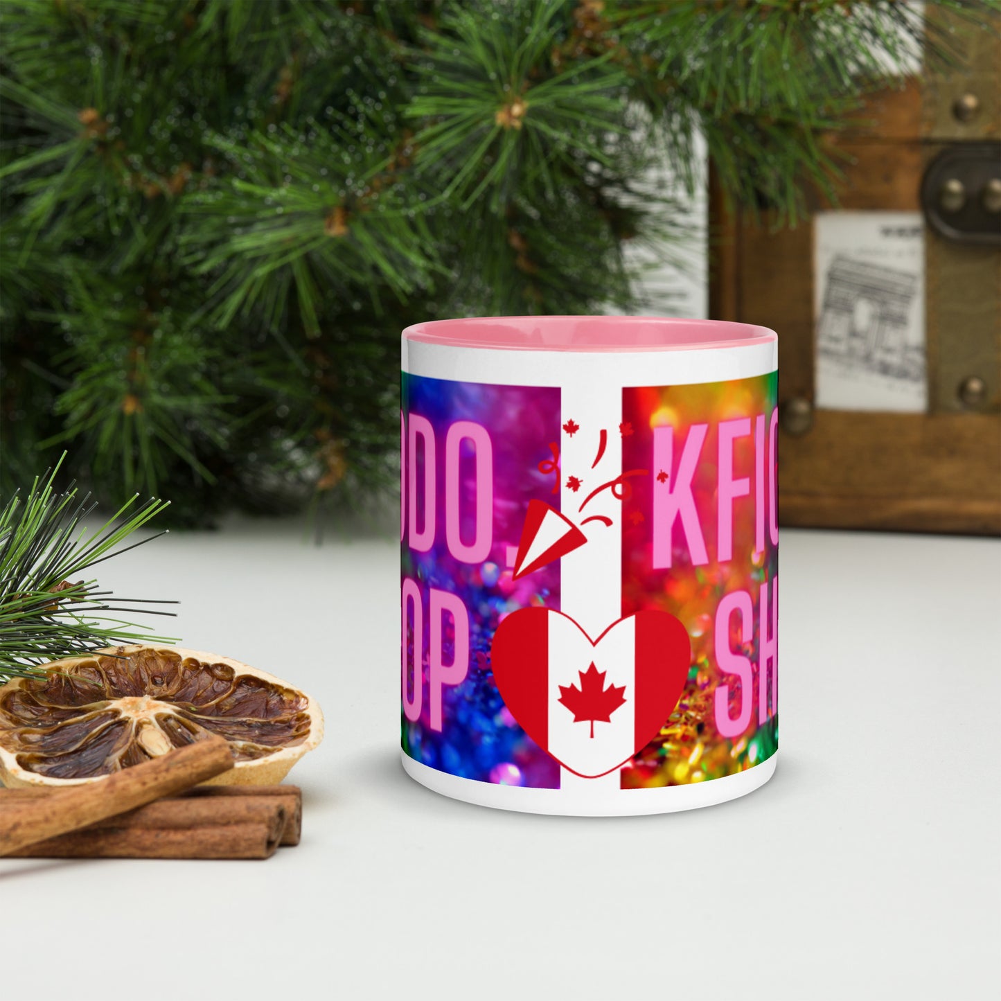 Mug à Intérieur Coloré.CANADA