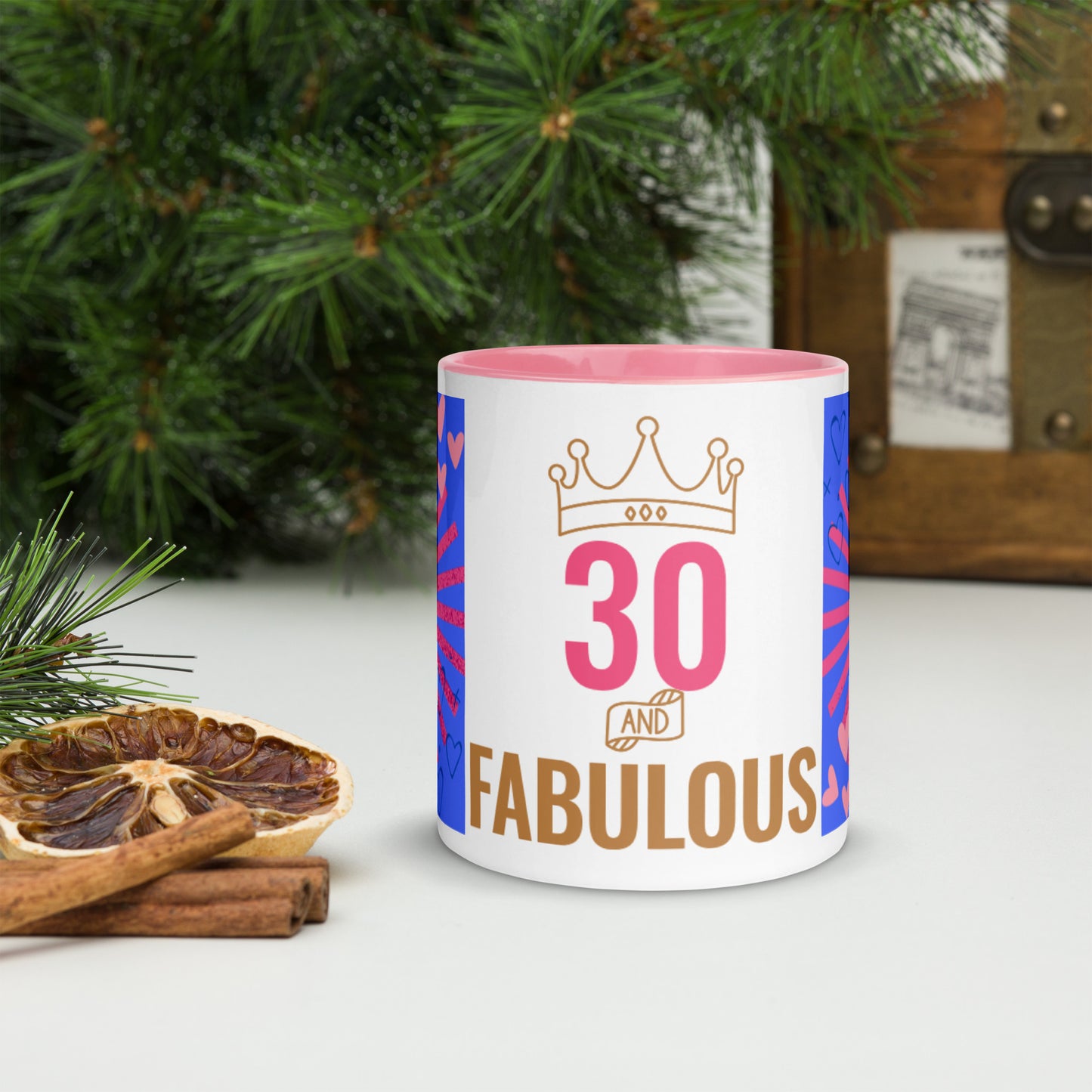 Mug *J* à Intérieur Coloré
