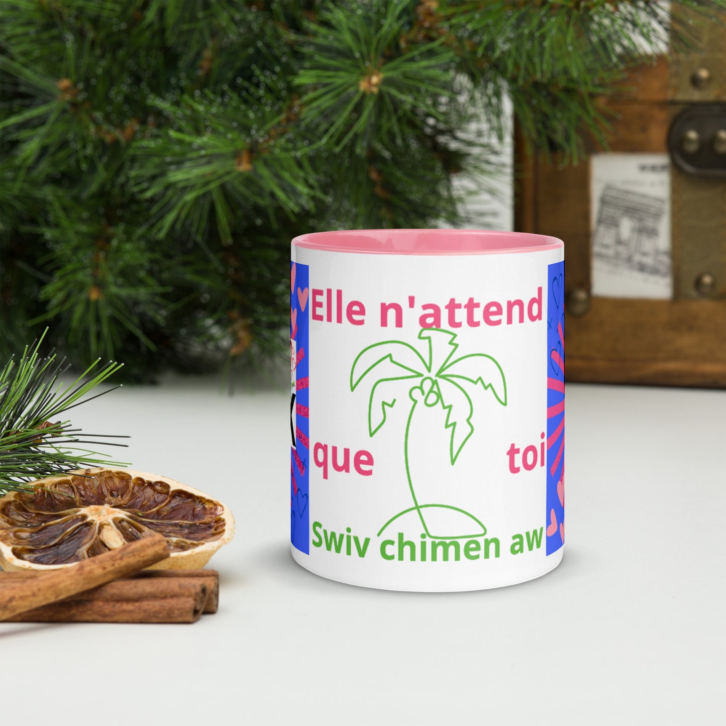 Mug *GUADELOUPE* à Intérieur Coloré