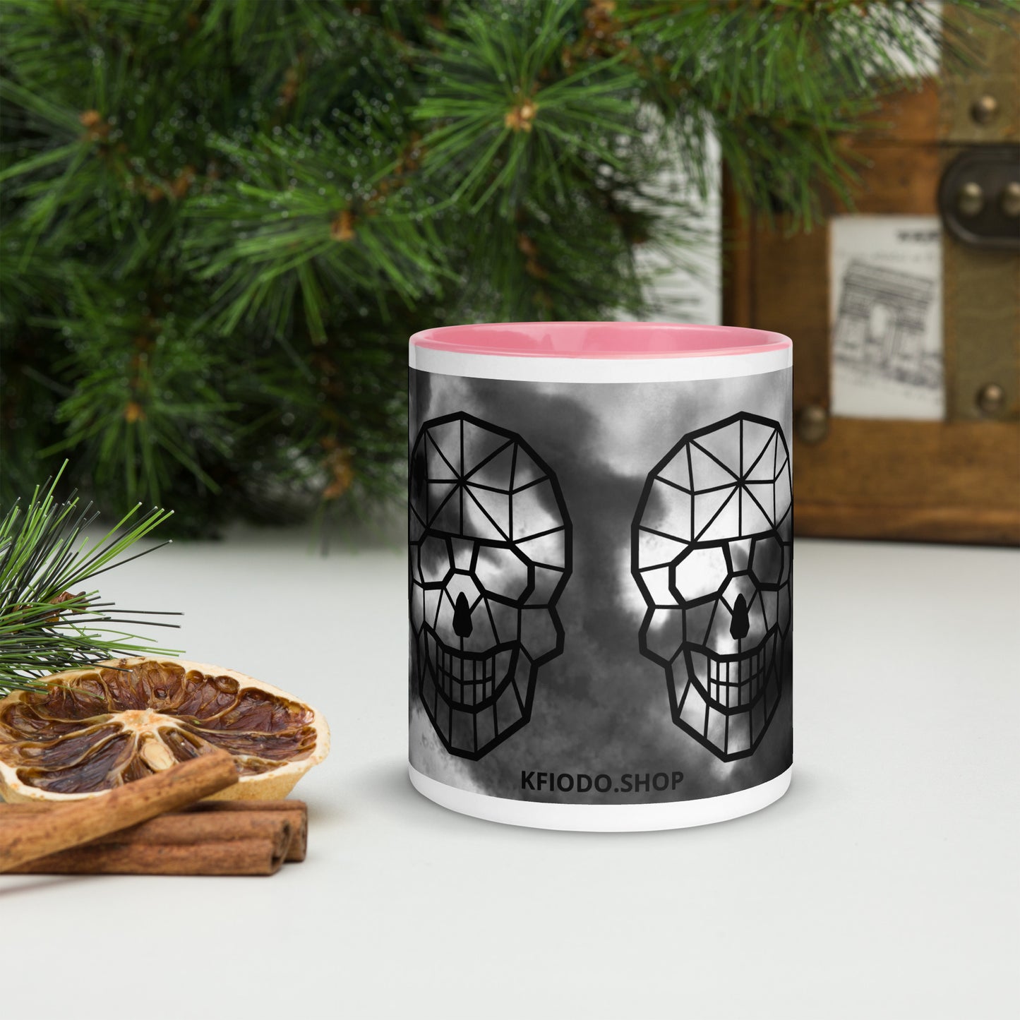 Mug à Intérieur Coloré SKULL #3
