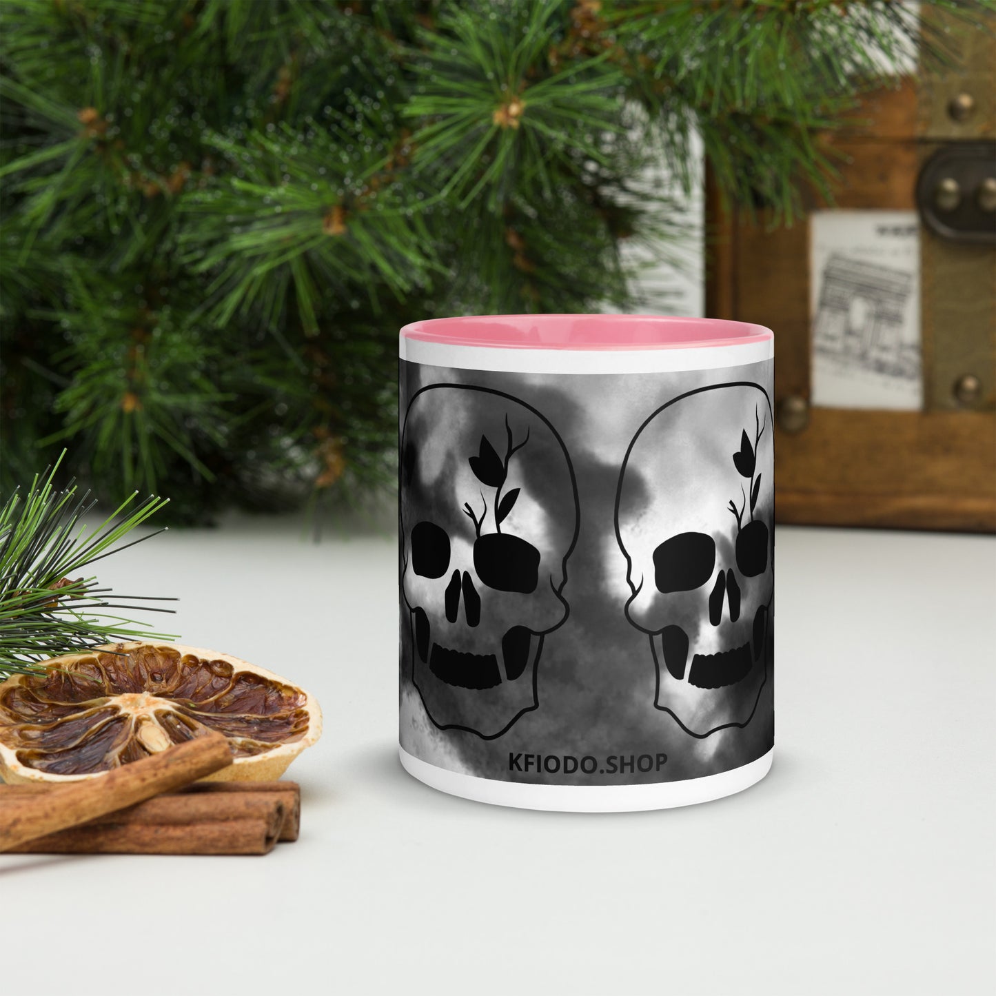 Mug à Intérieur Coloré SKULL #4