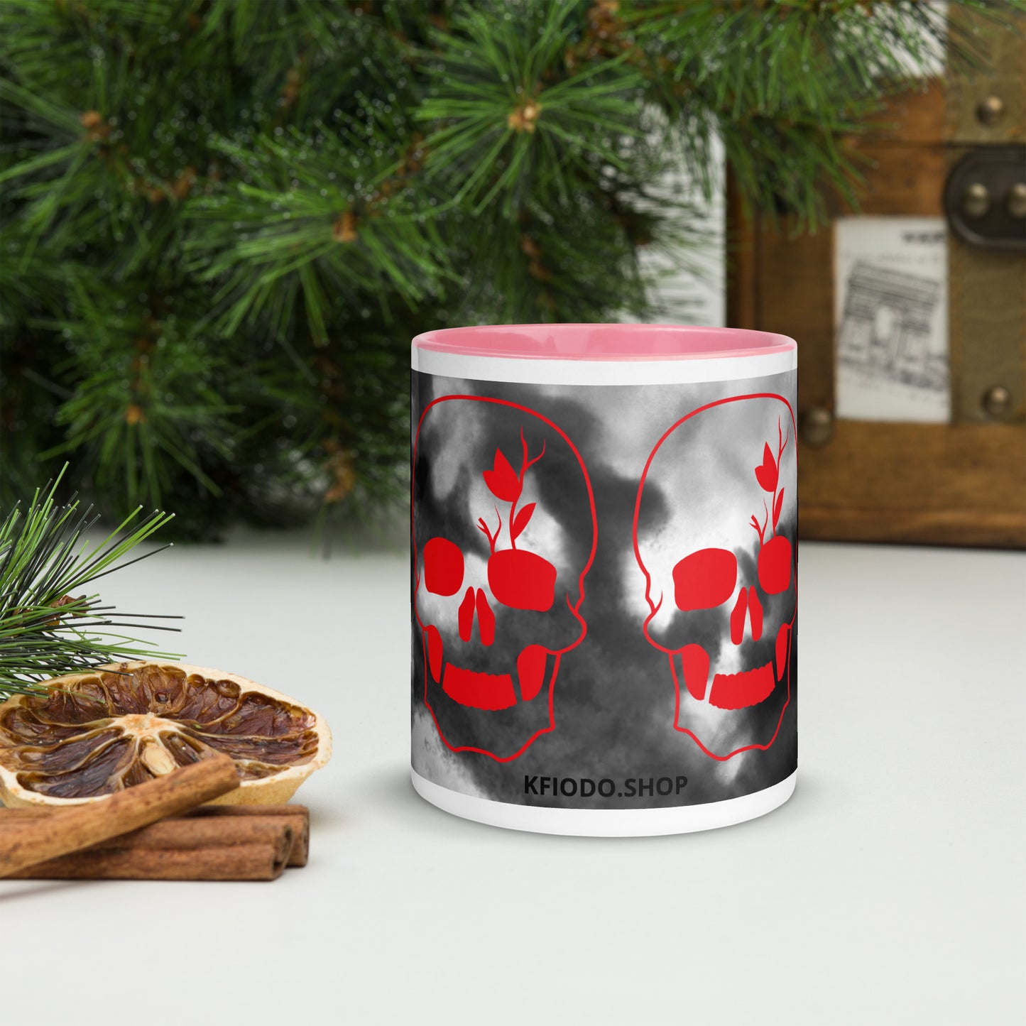 Mug à Intérieur Coloré SKULL #2