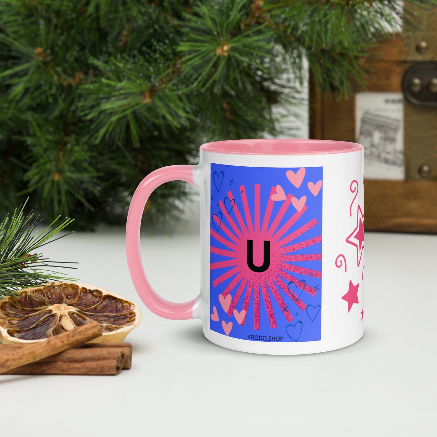 Mug *U* à Intérieur Coloré