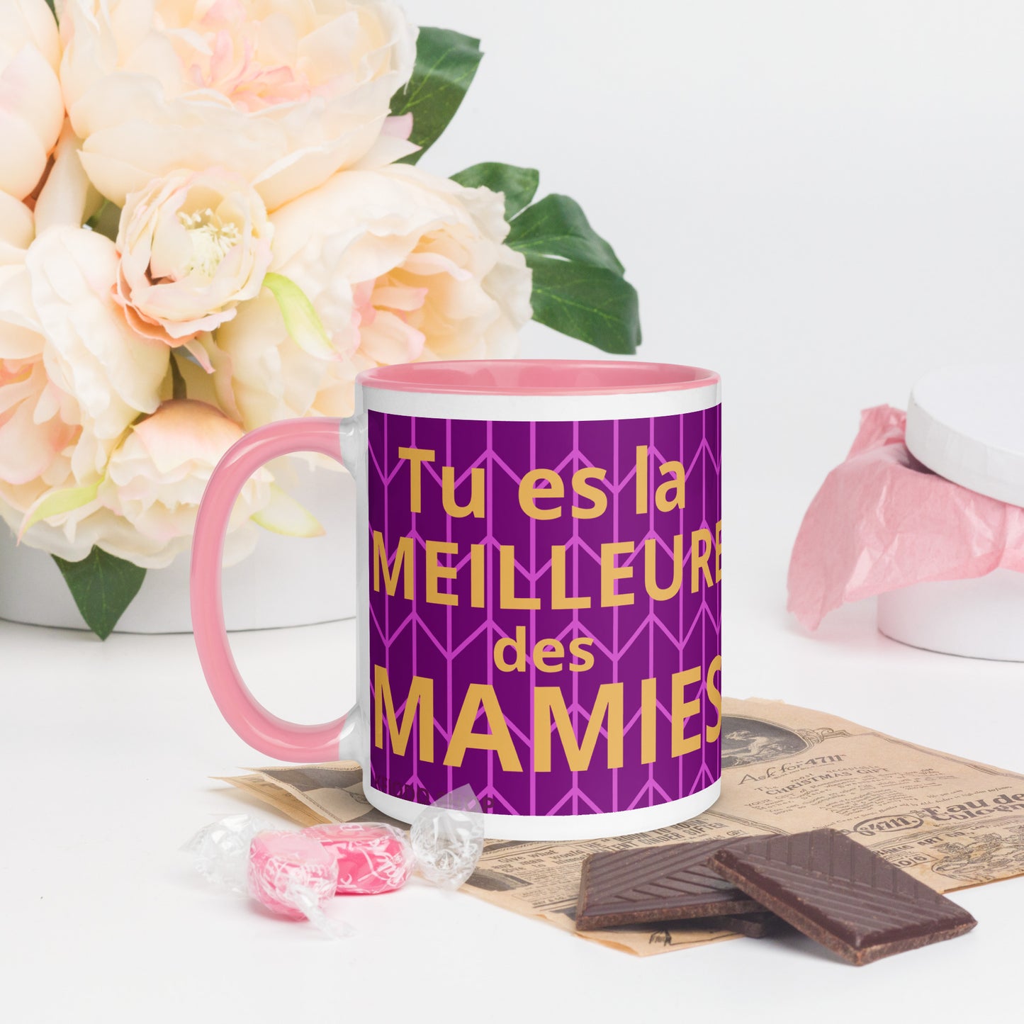 Mug à Intérieur Coloré *MAMIE #1
