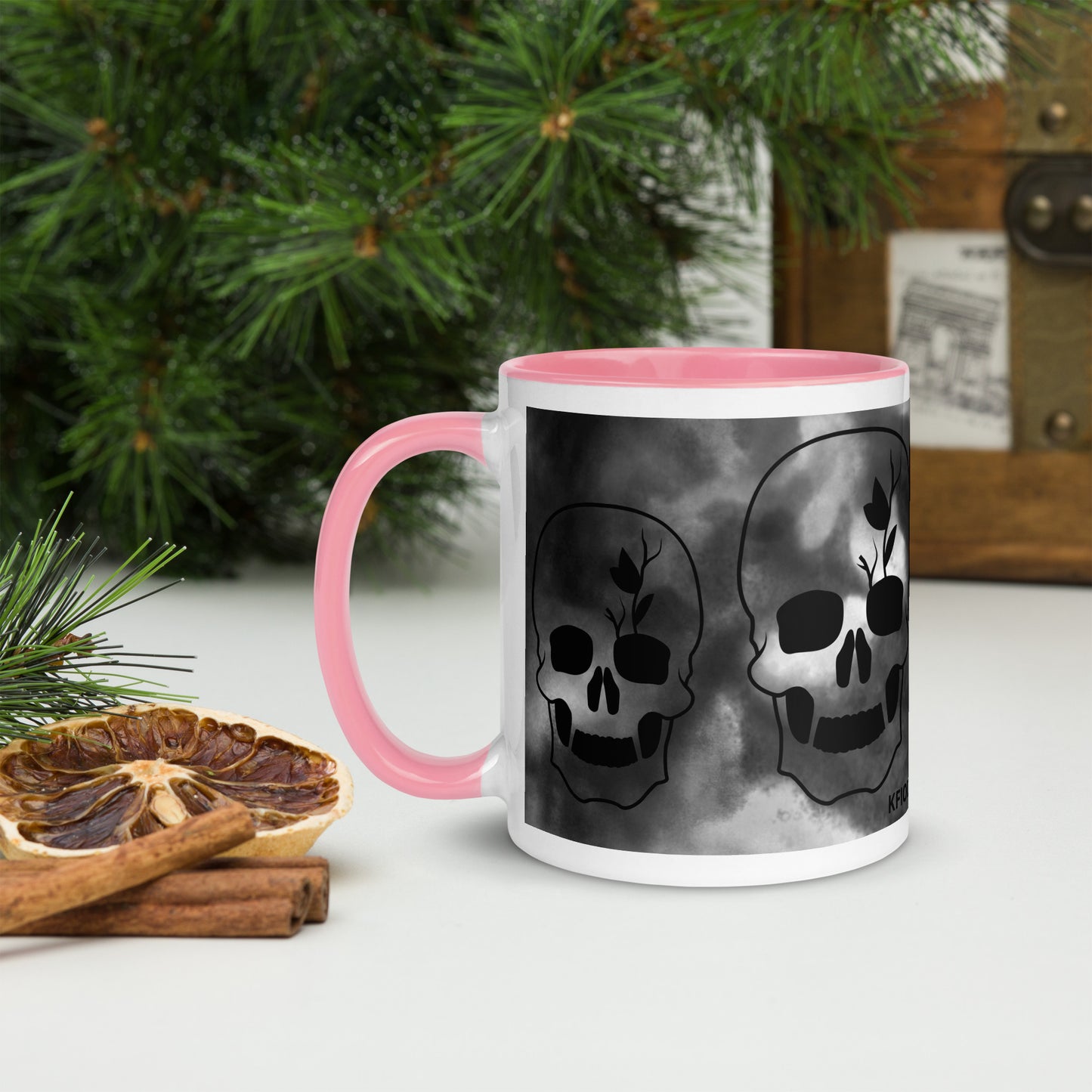 Mug à Intérieur Coloré SKULL #4