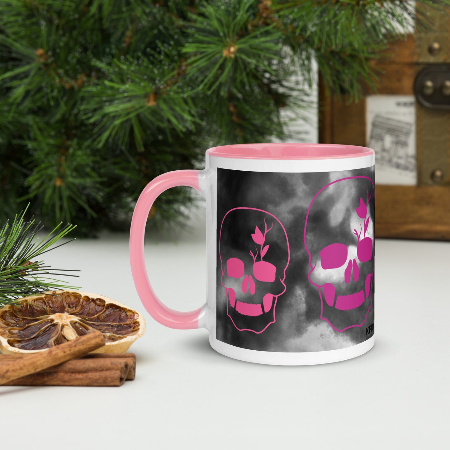 Mug à Intérieur Coloré SKULL #6
