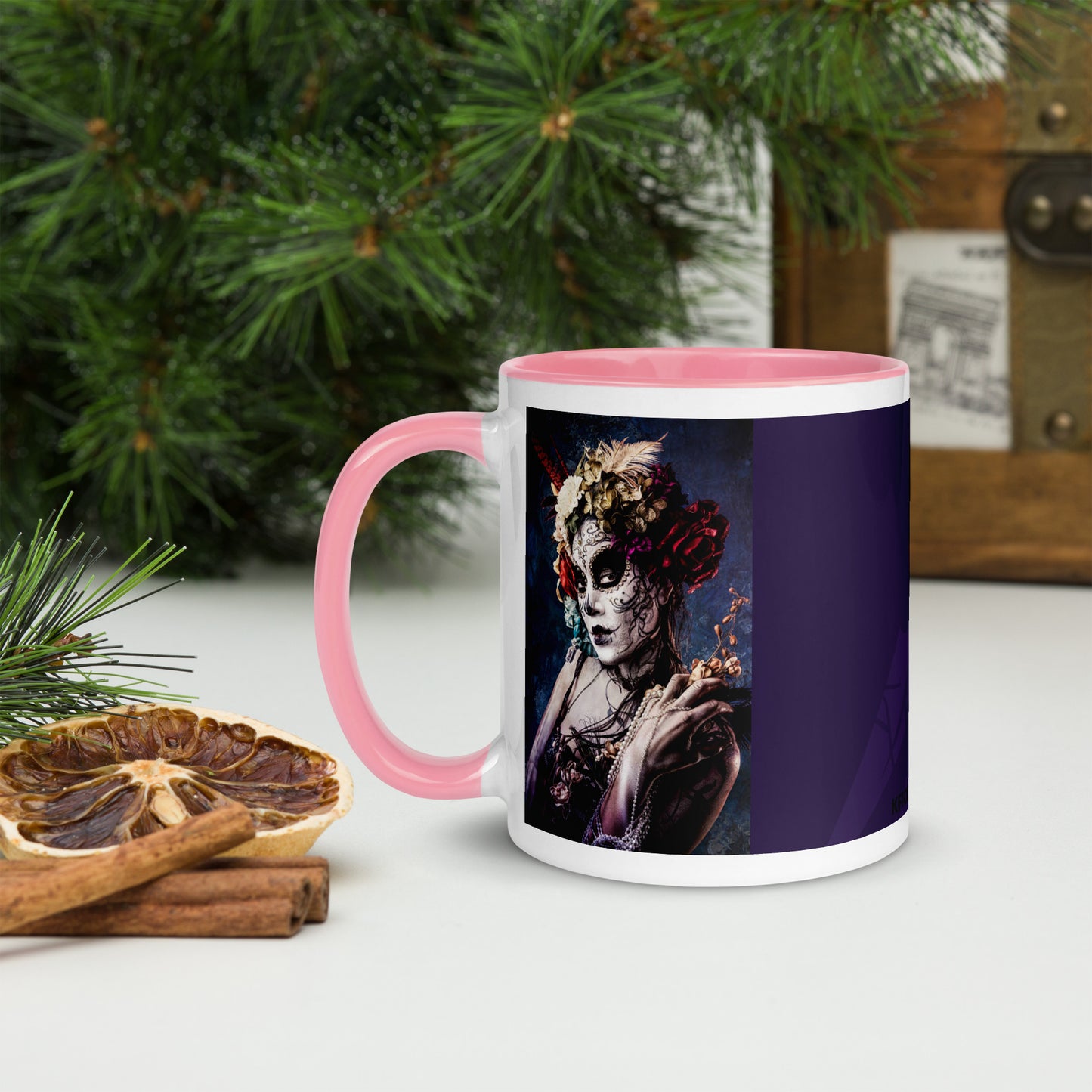 Mug à Intérieur Coloré *SKULL #14
