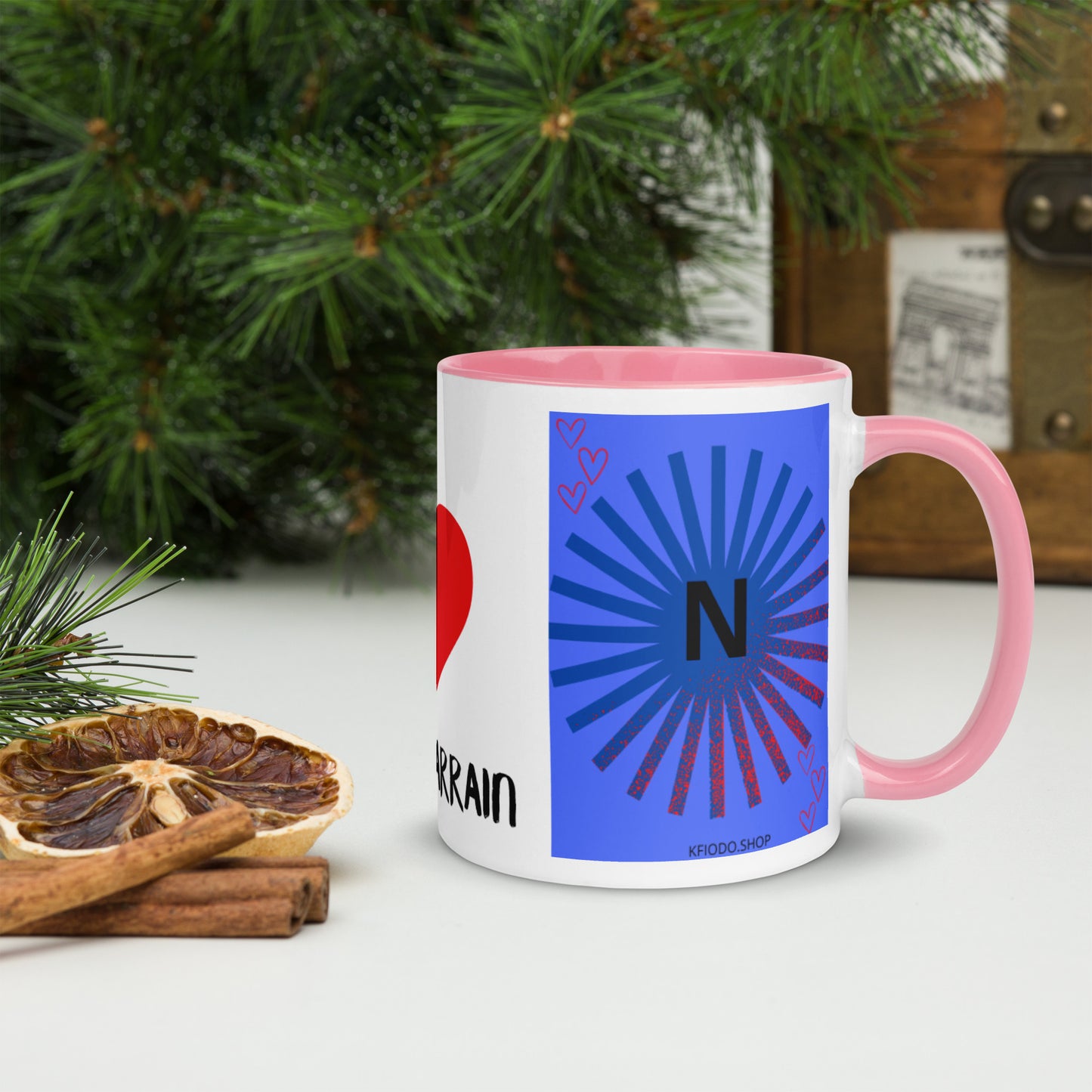 *N Mug with Colored Interior