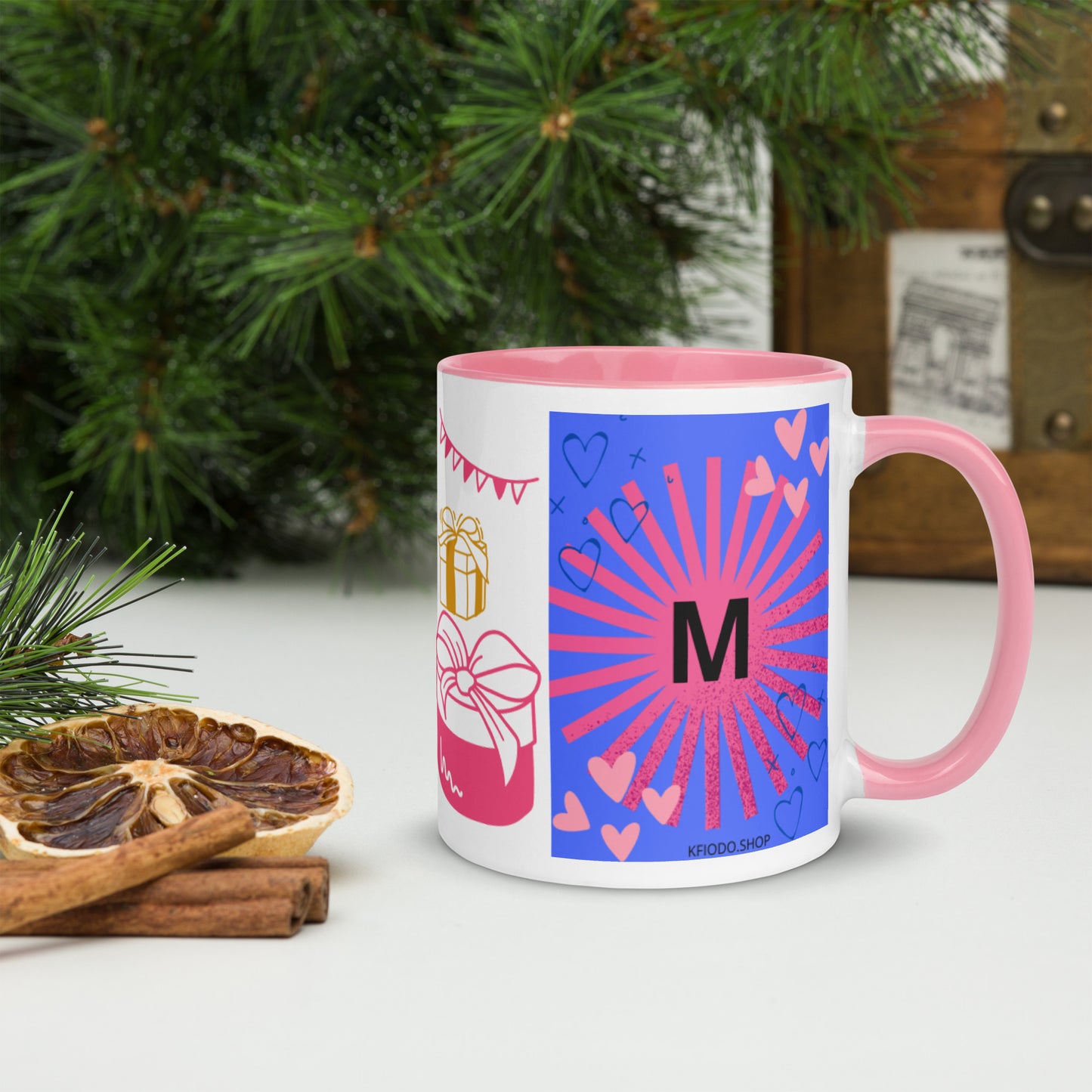 Mug *M* à Intérieur Coloré