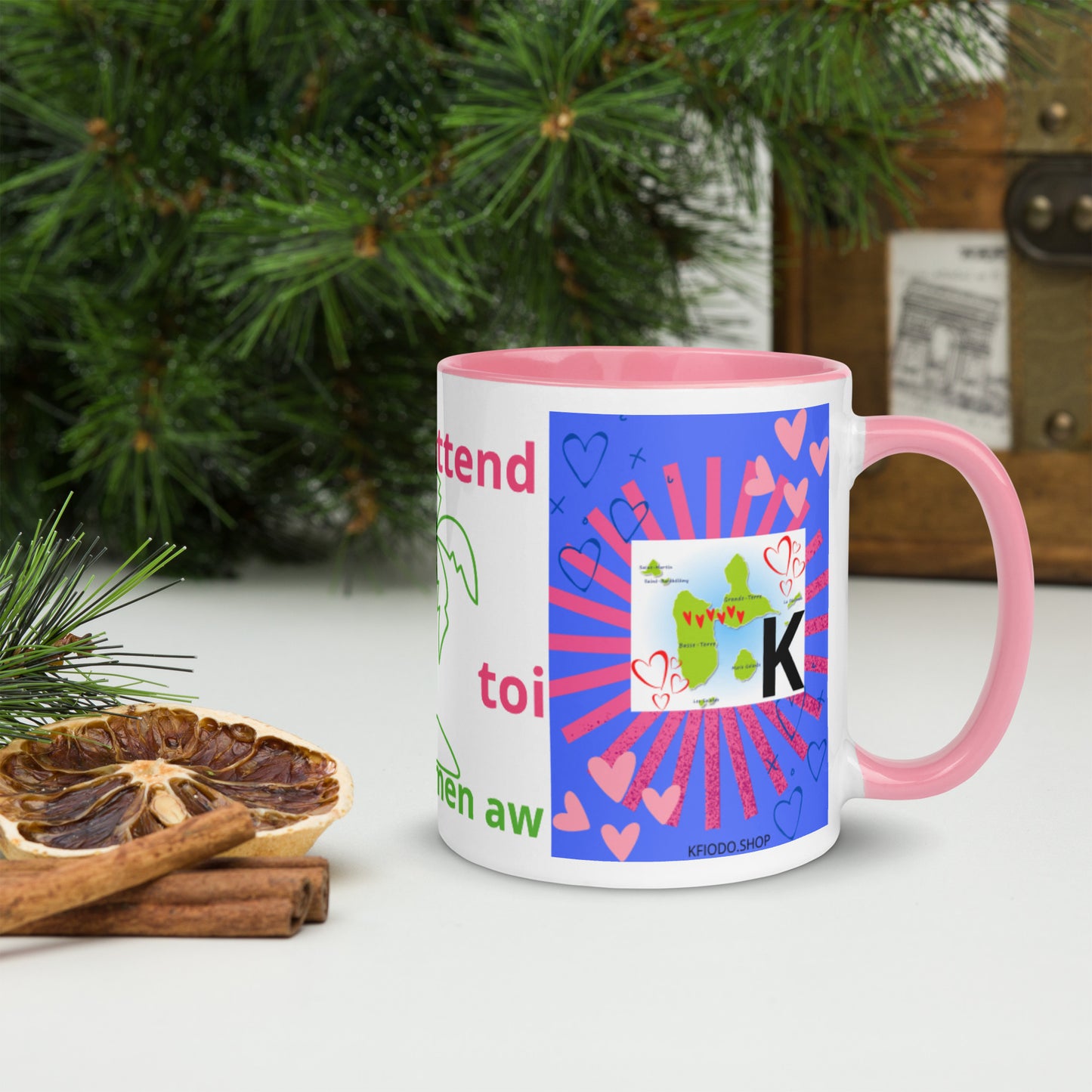 Mug *GUADELOUPE* à Intérieur Coloré
