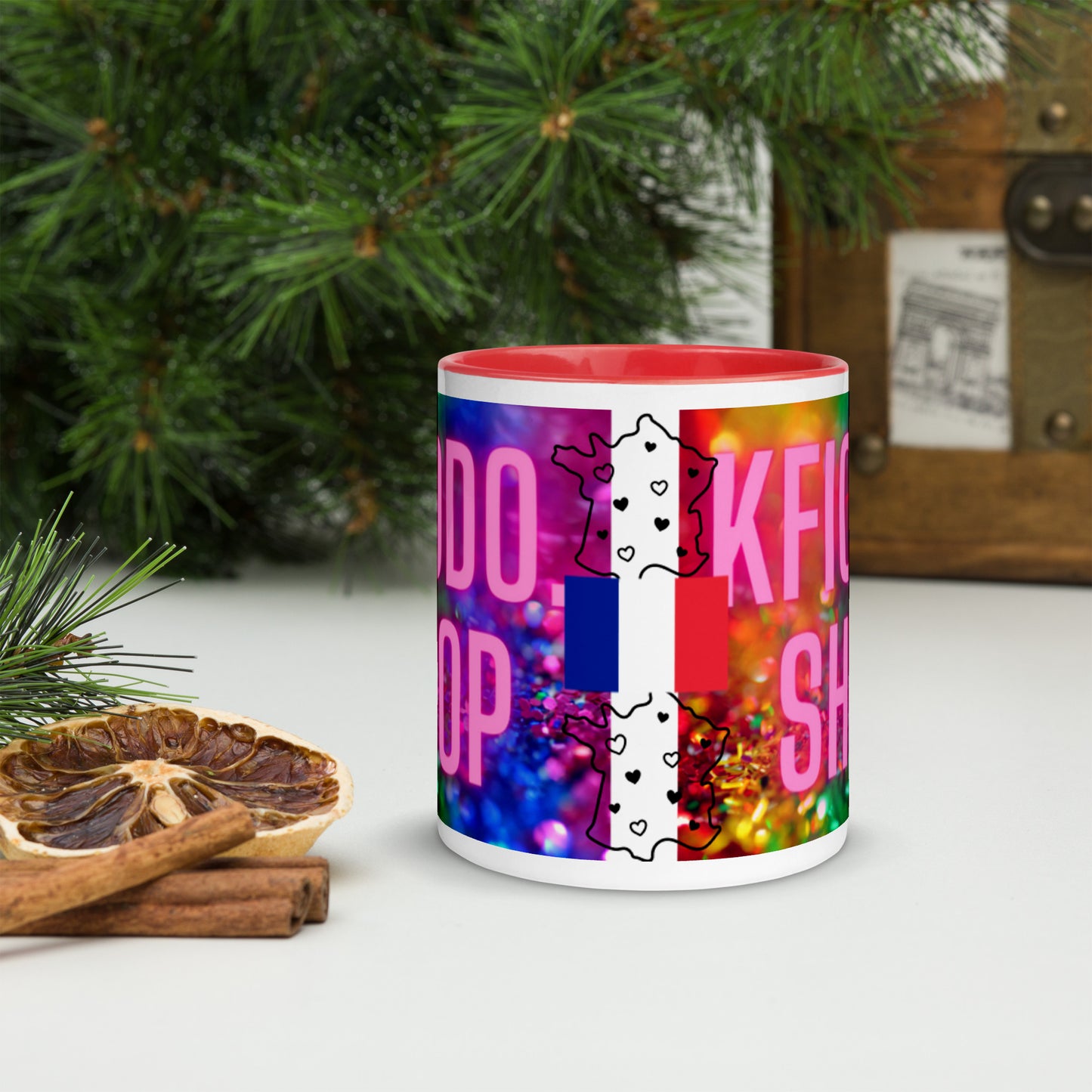 Mug à Intérieur Coloré.FRANCE