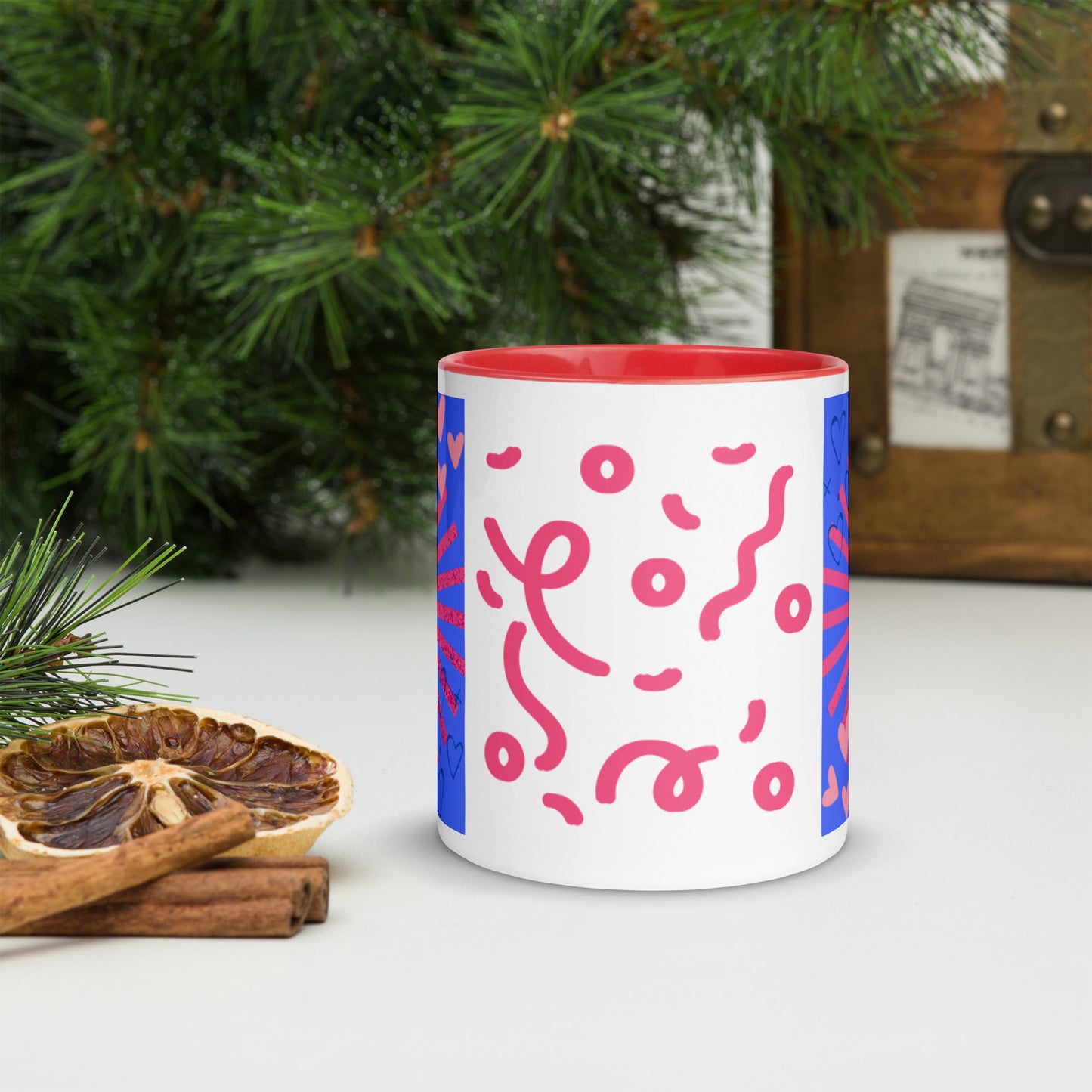 Mug *V* à Intérieur Coloré