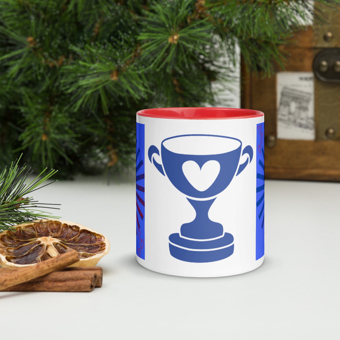 *R Mug with Colored Interior