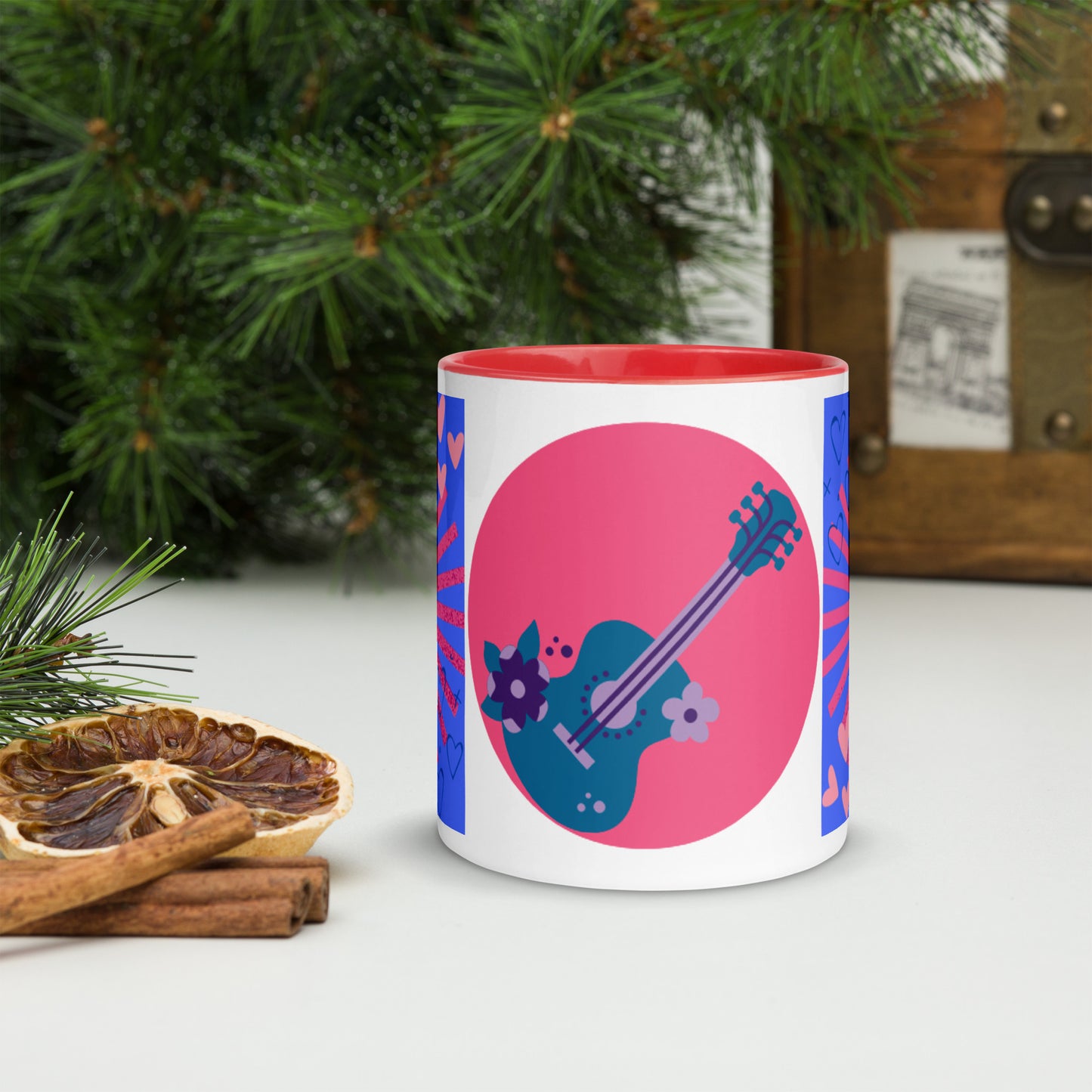Mug *D* à Intérieur Coloré
