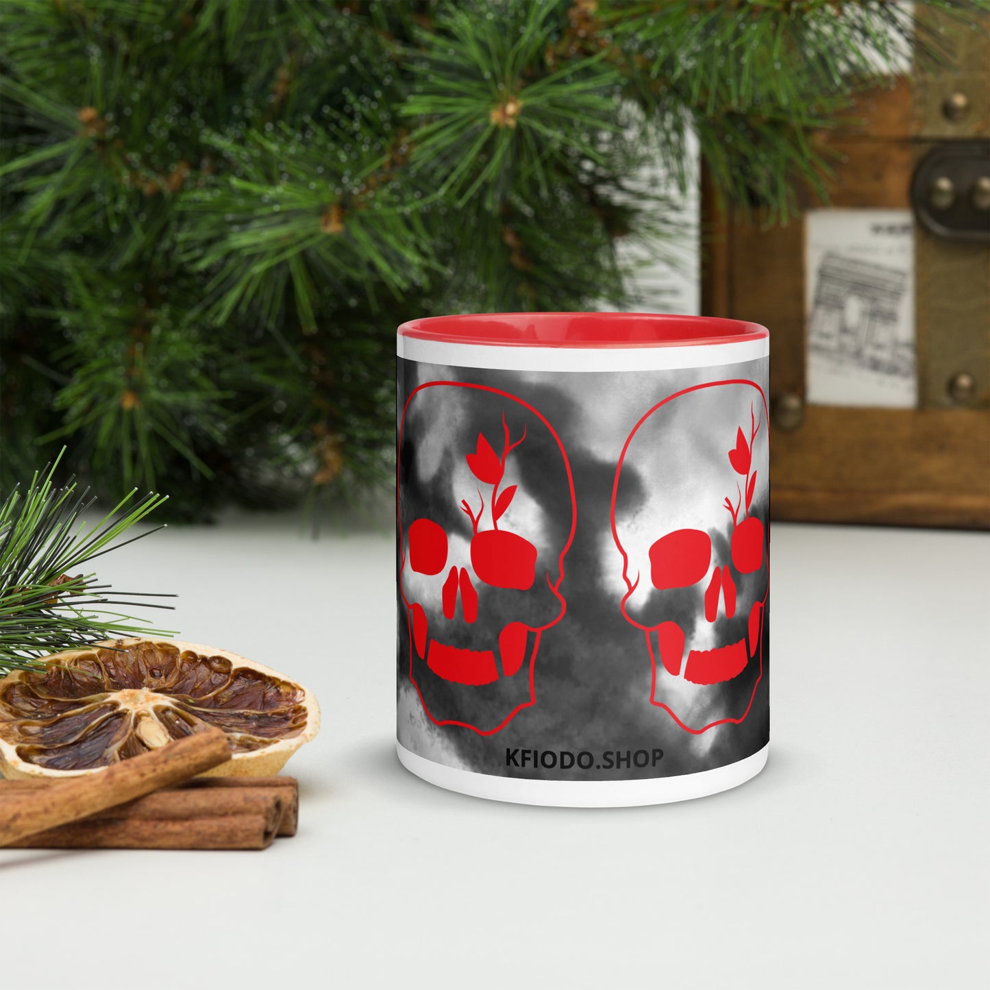 Mug à Intérieur Coloré SKULL #2