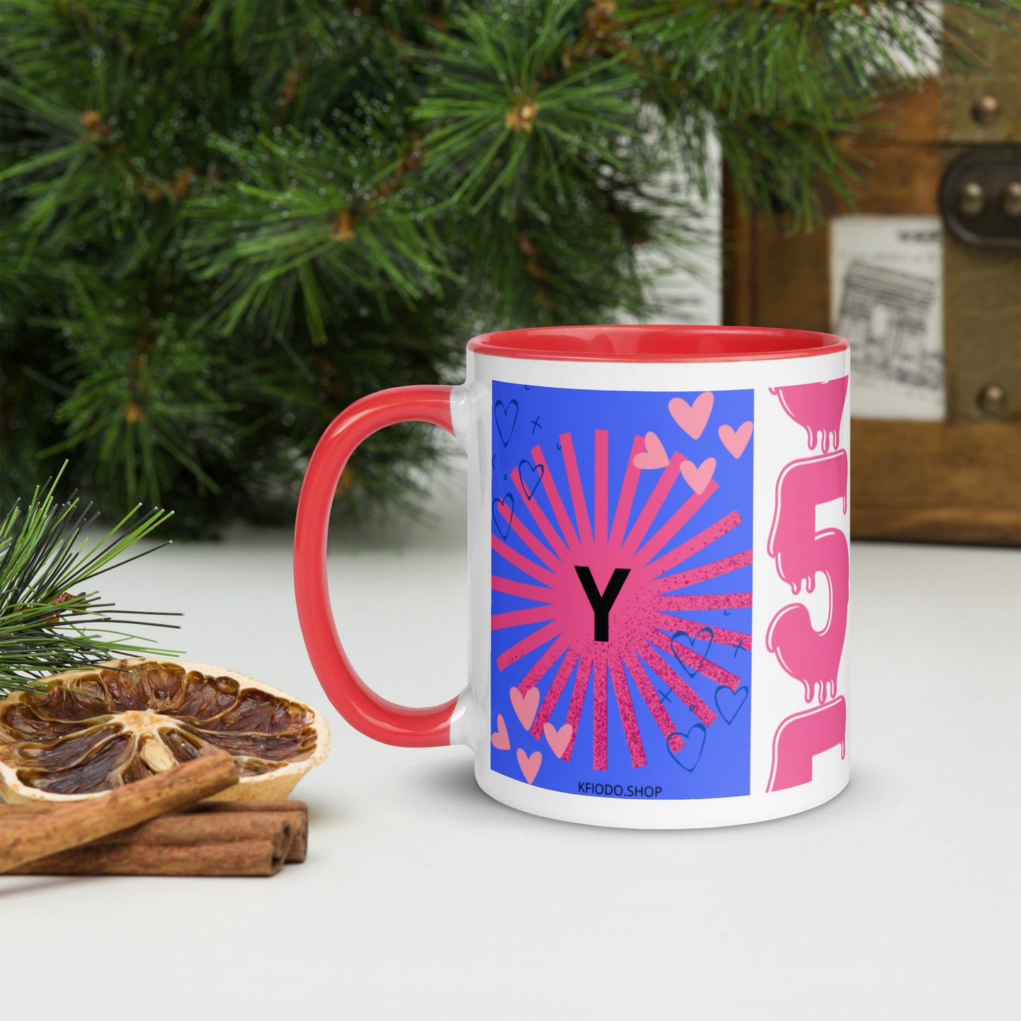 Mug *Y* à Intérieur Coloré
