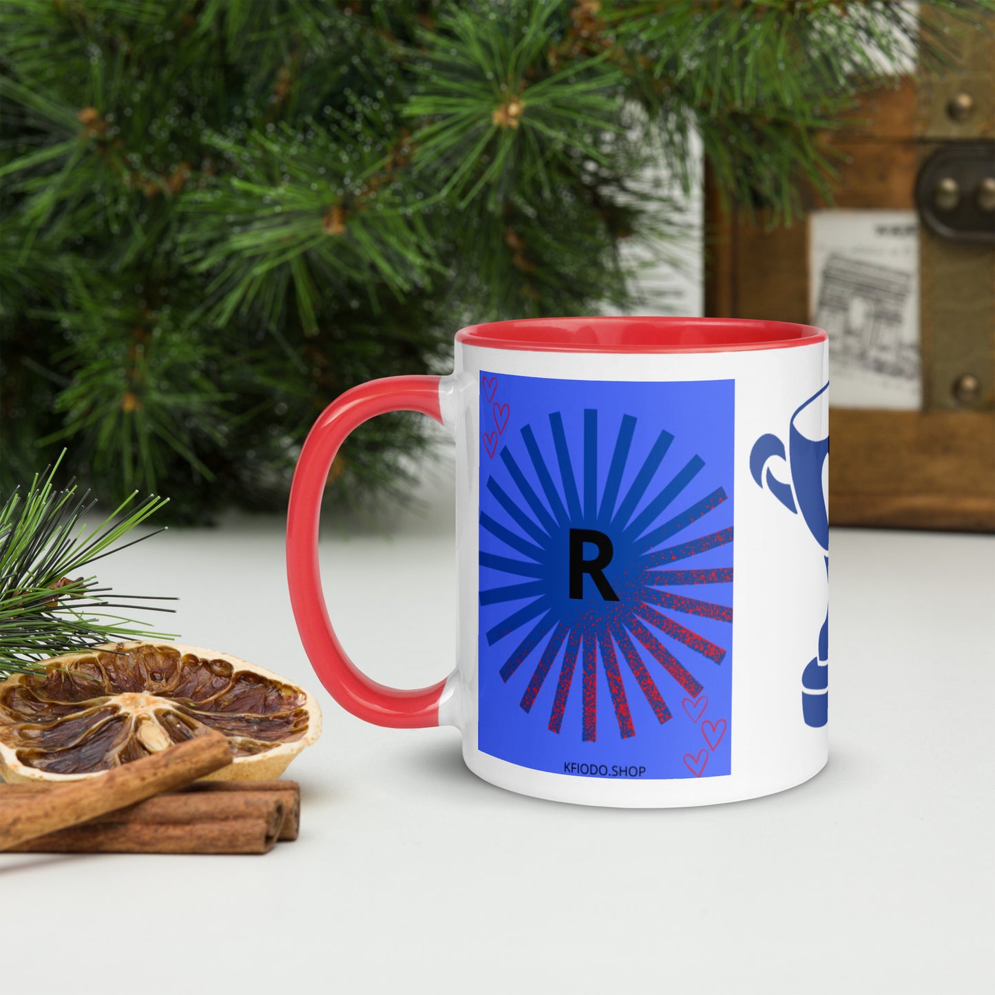 *R Mug with Colored Interior