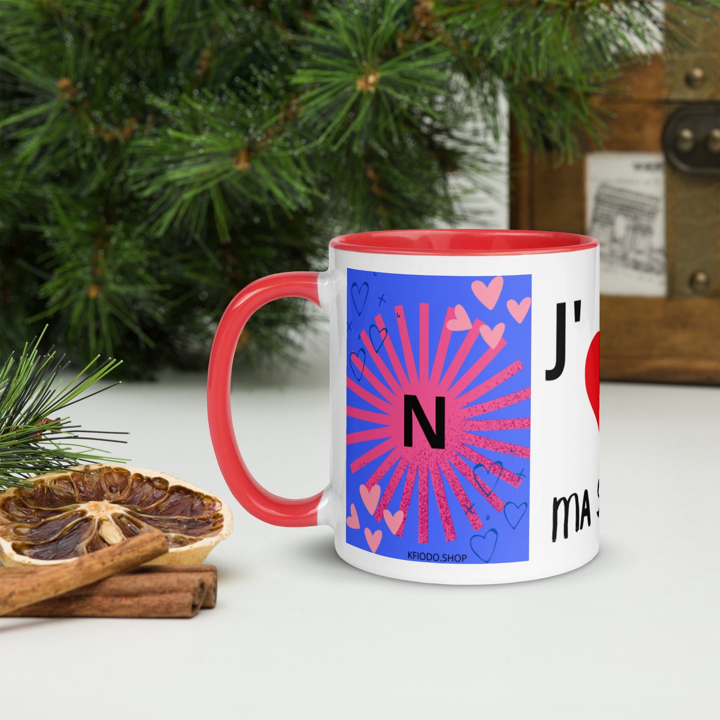 Mug *N* à Intérieur Coloré