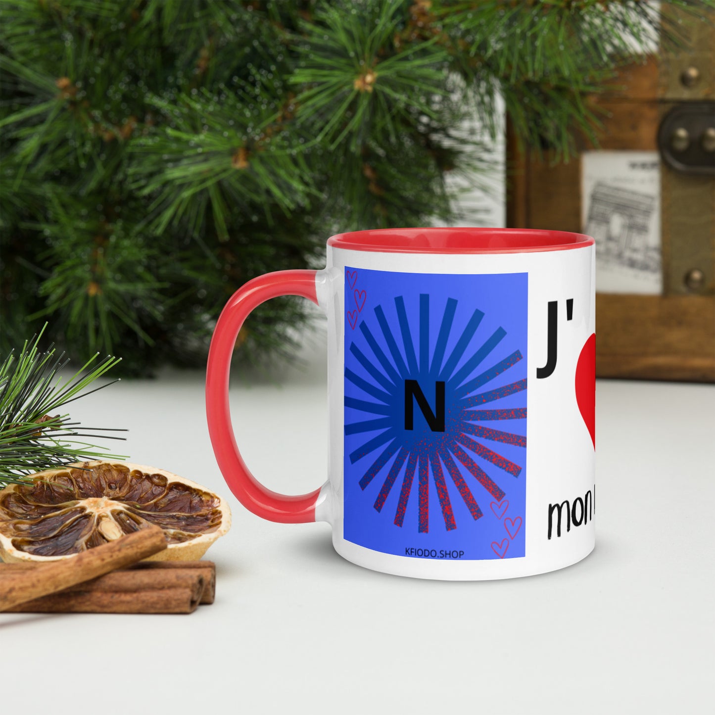 *N Mug with Colored Interior