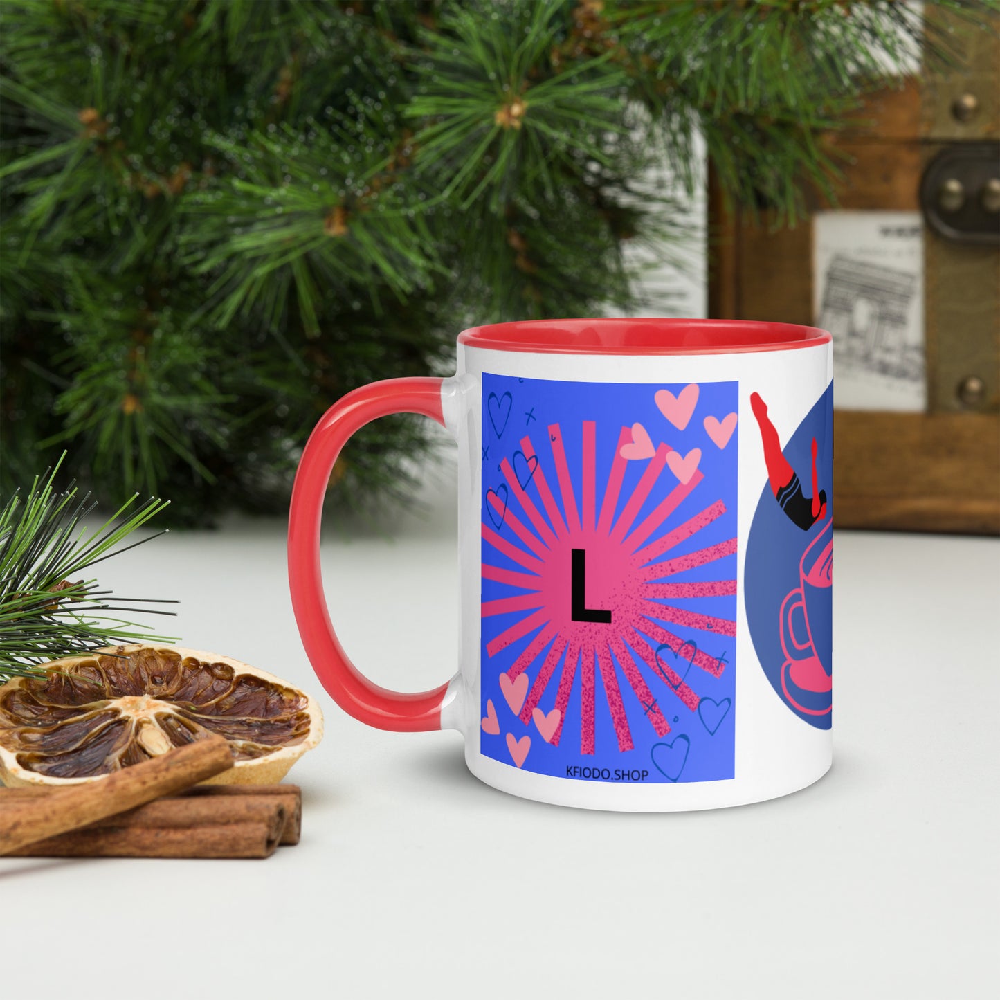 Mug *L*  à Intérieur Coloré