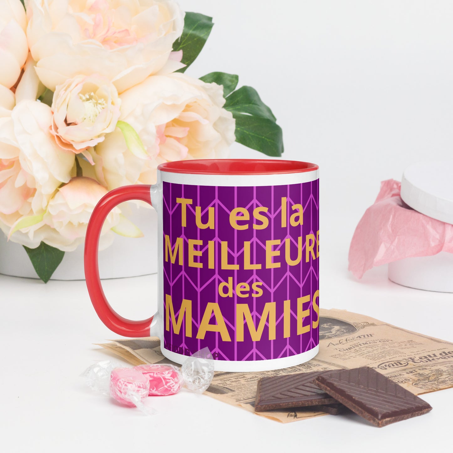 Mug à Intérieur Coloré *MAMIE #1