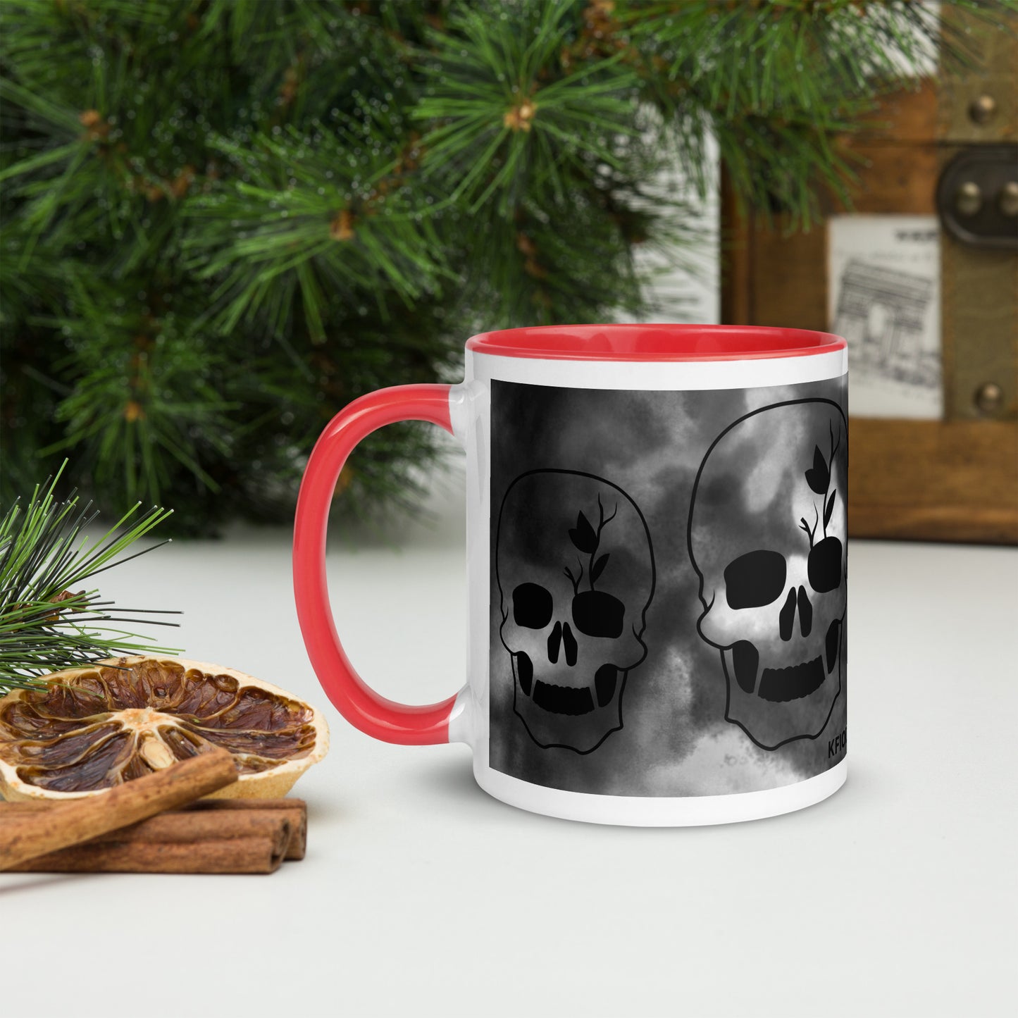 Mug à Intérieur Coloré SKULL #4