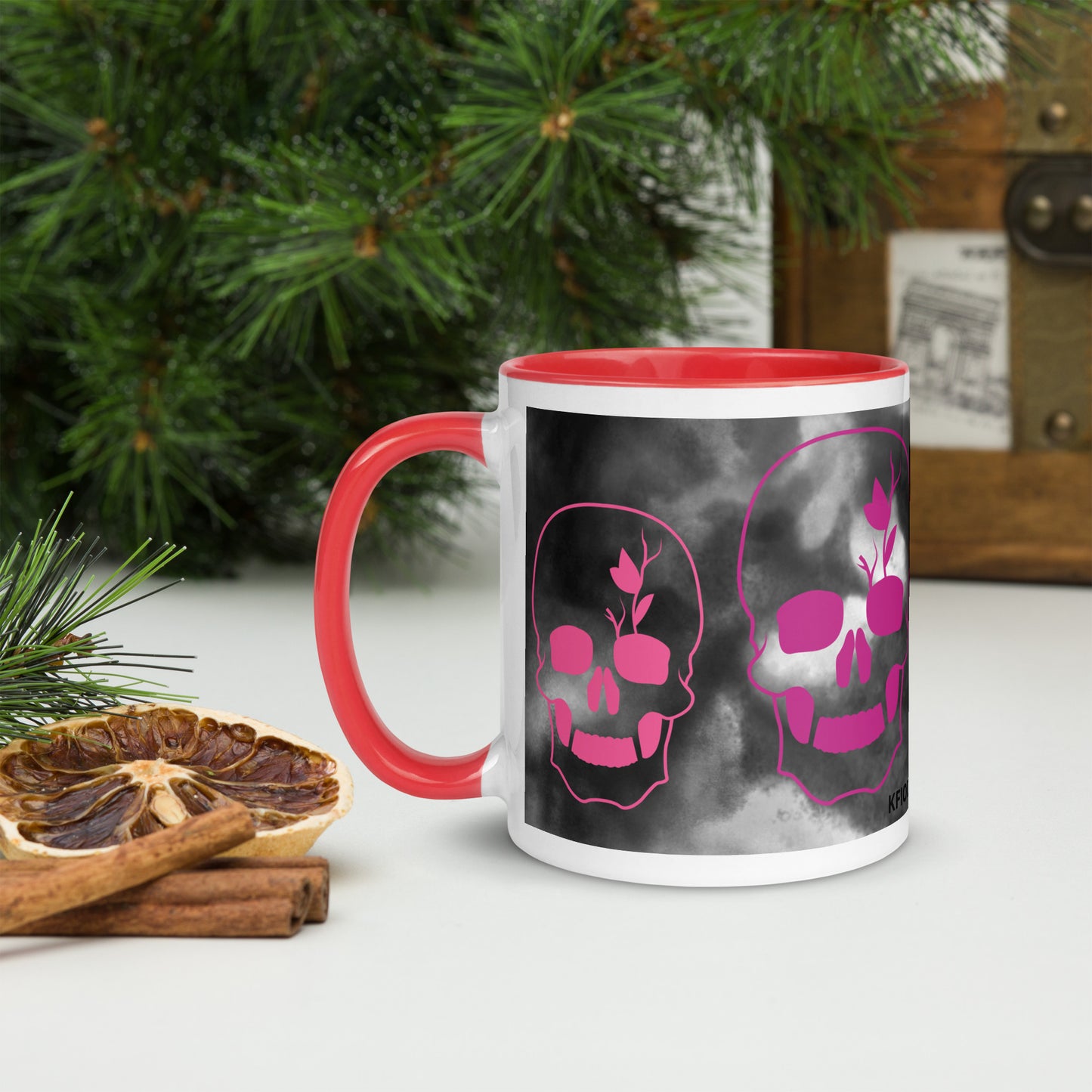 Mug à Intérieur Coloré SKULL #6