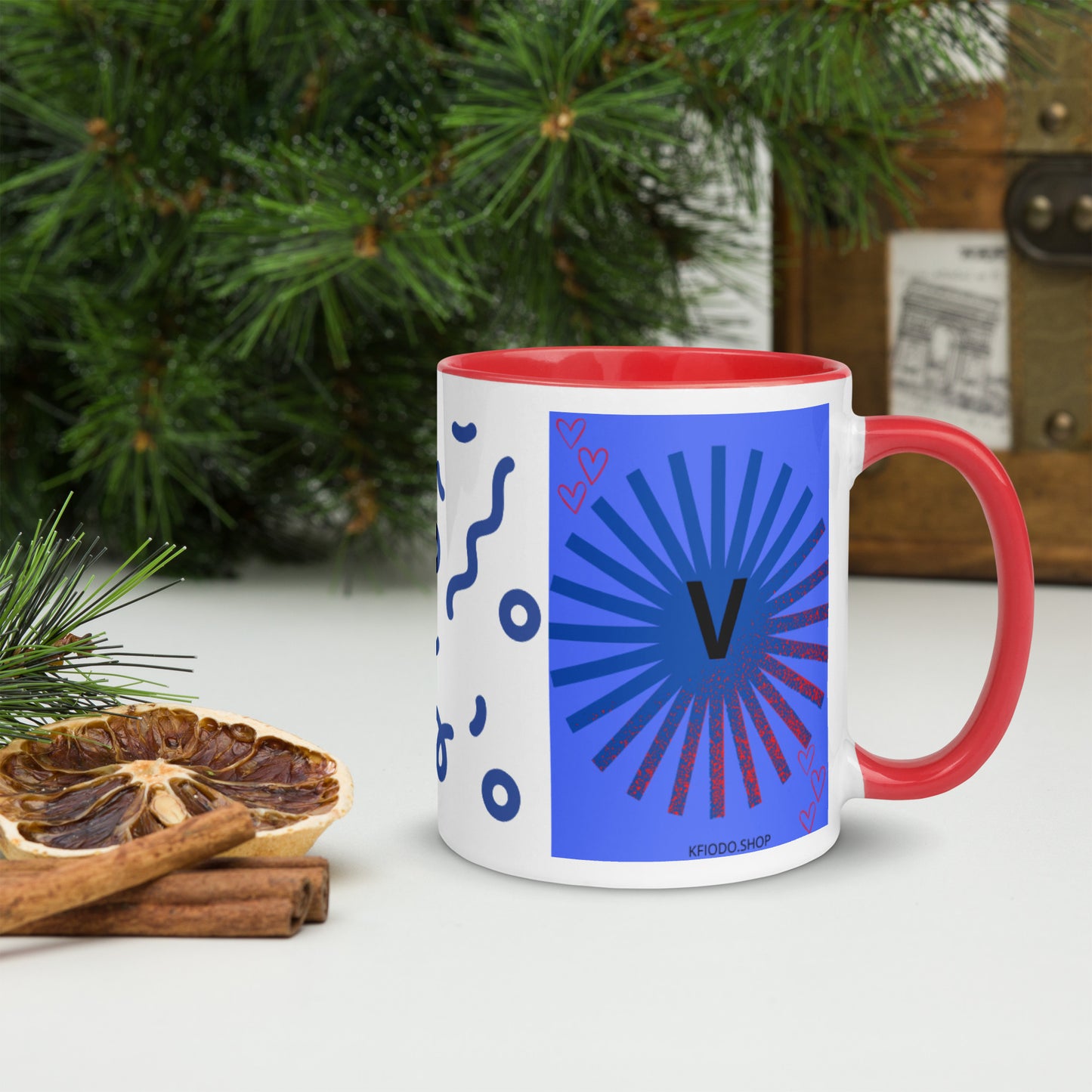 Mug *V à Intérieur Coloré