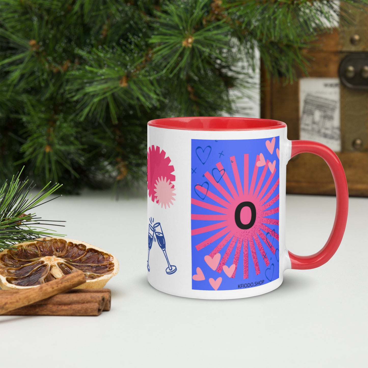 Mug *O* à Intérieur Coloré