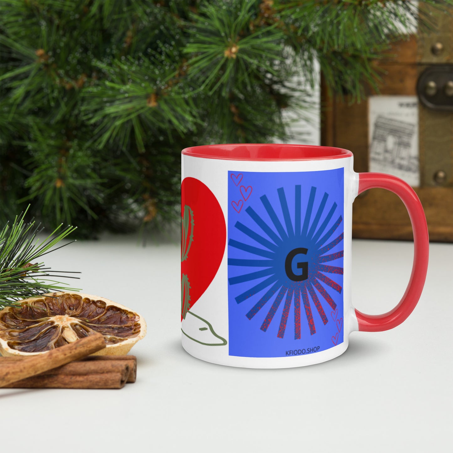 Mug *G  à Intérieur Coloré