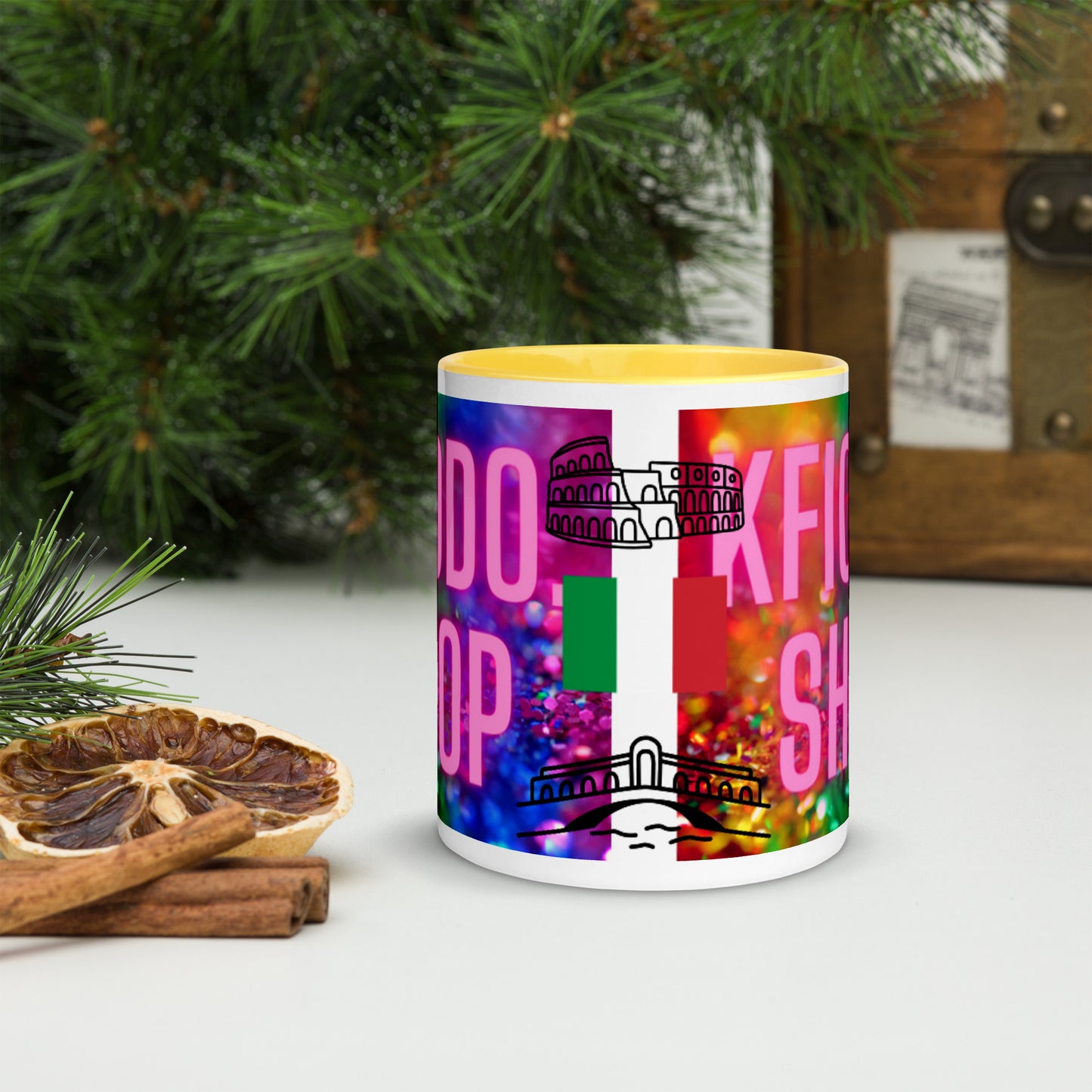Mug with Colored Interior.ITALY