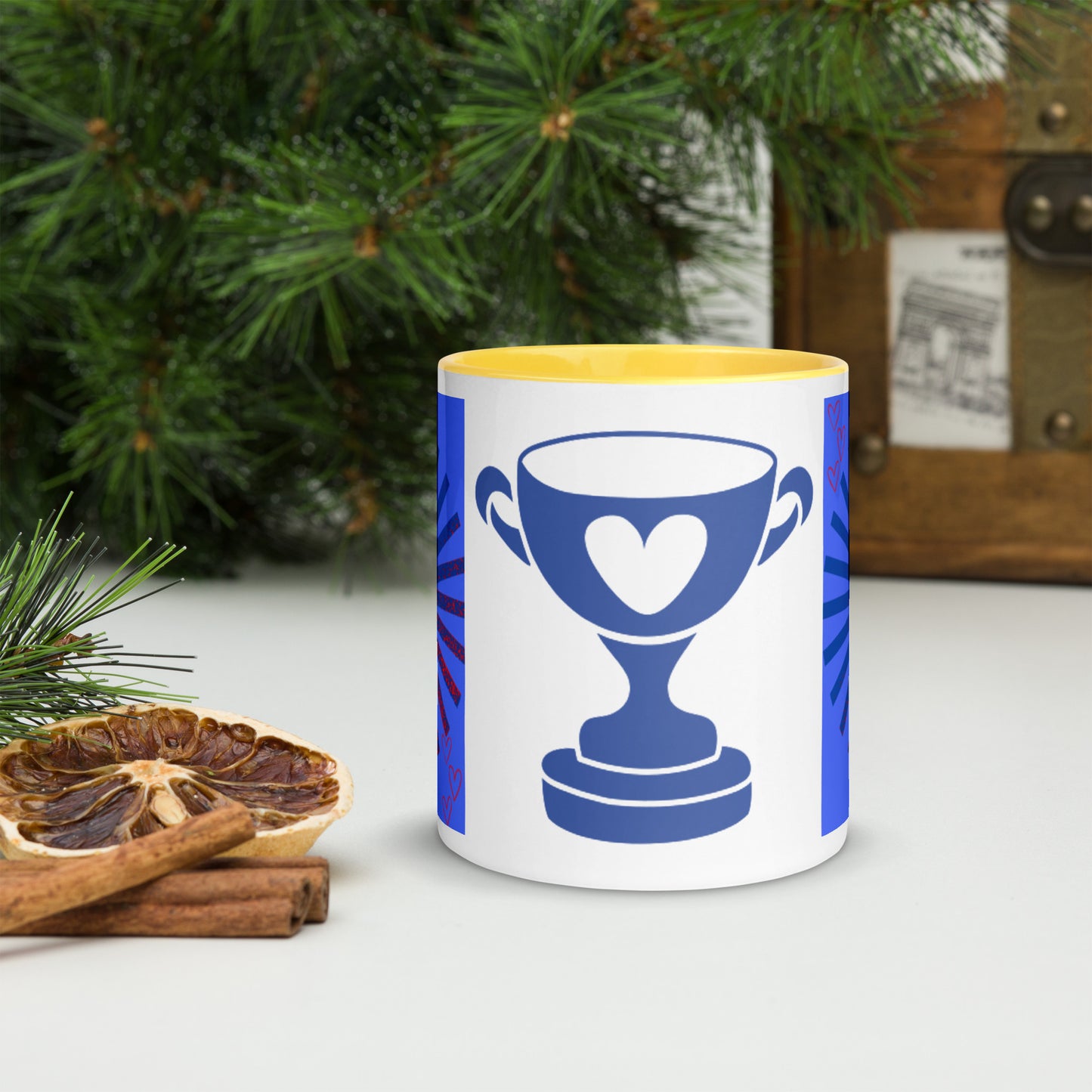 *R Mug with Colored Interior