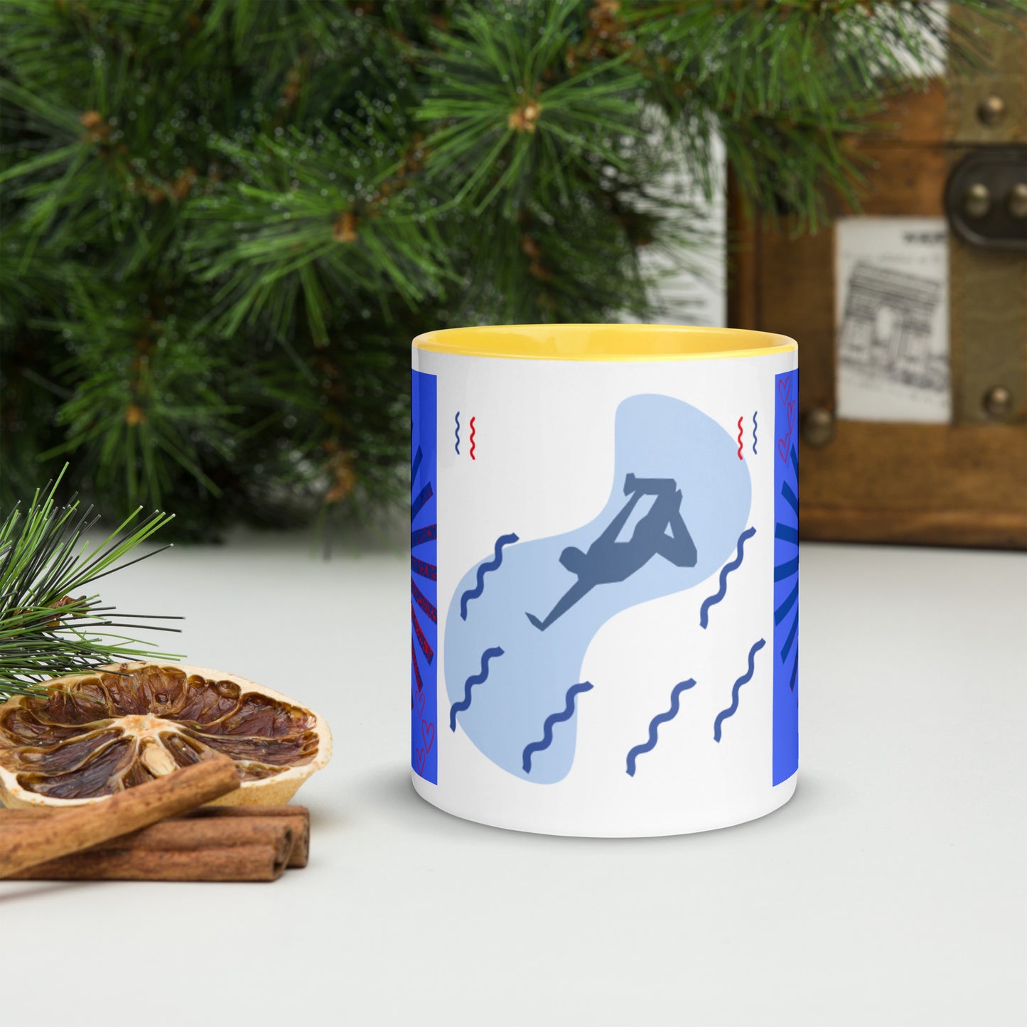 Mug *L à Intérieur Coloré