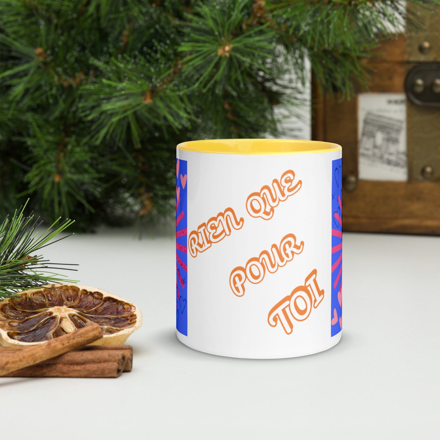 Mug *E* à Intérieur Coloré