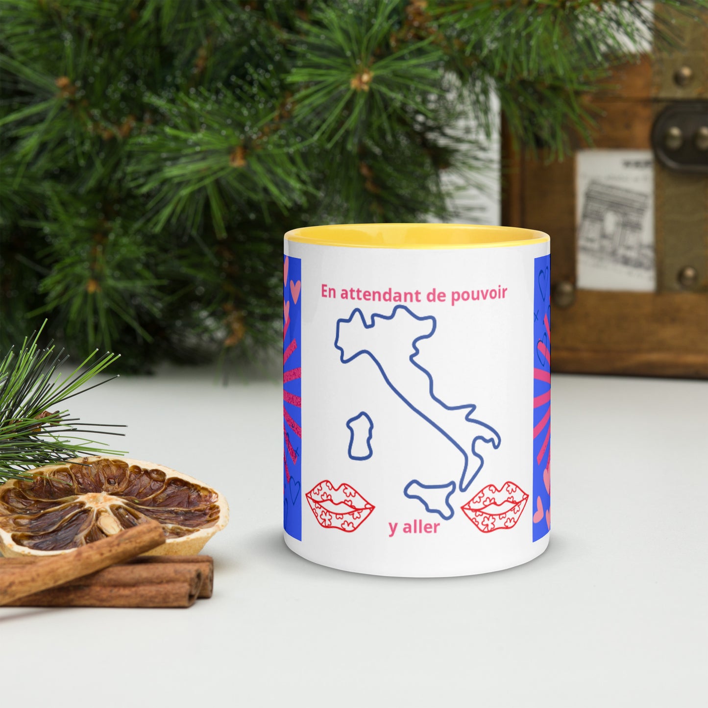 Mug *ITALIE* à Intérieur Coloré