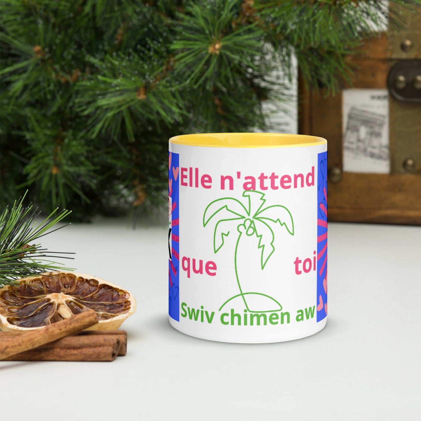 Mug *GUADELOUPE* à Intérieur Coloré