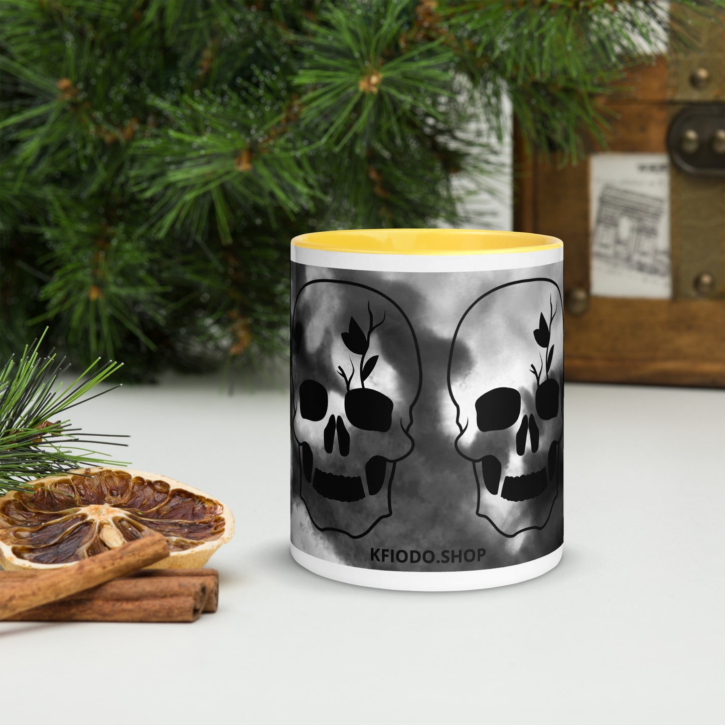 Mug à Intérieur Coloré SKULL #4