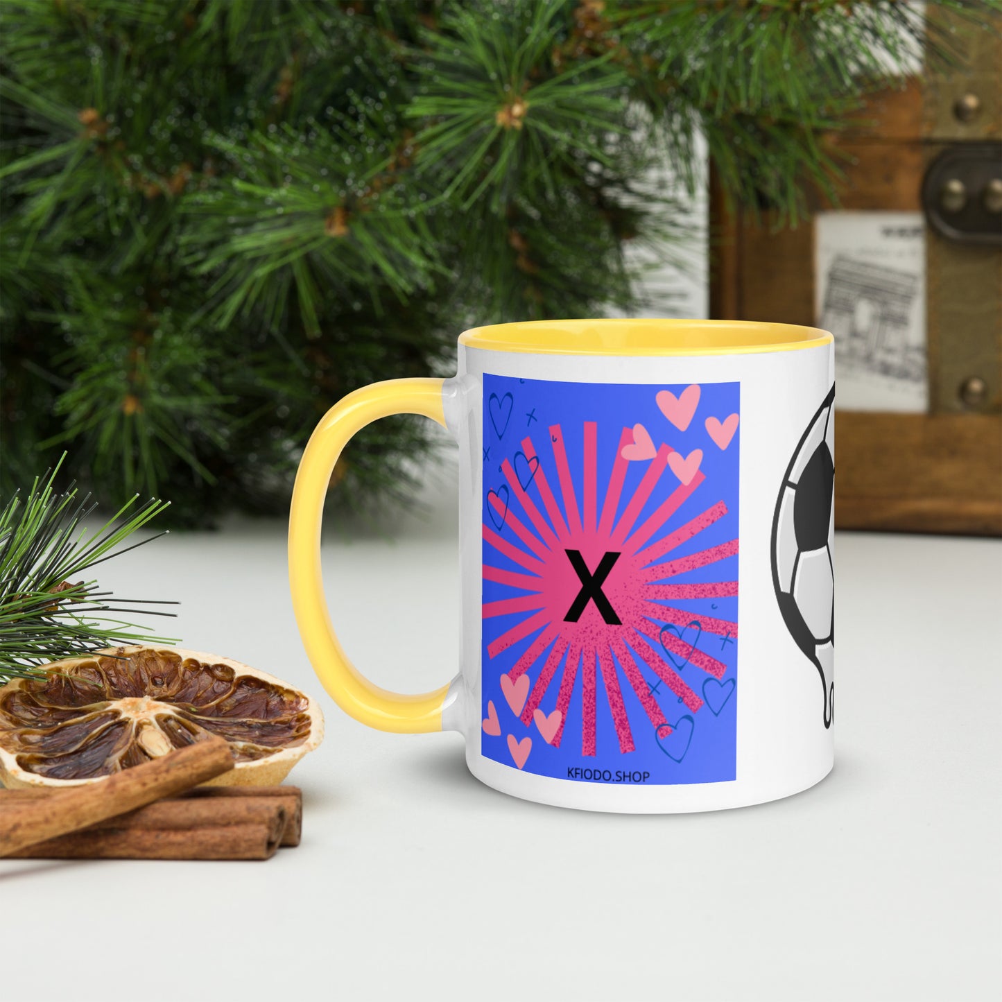 Mug *X* à Intérieur Coloré