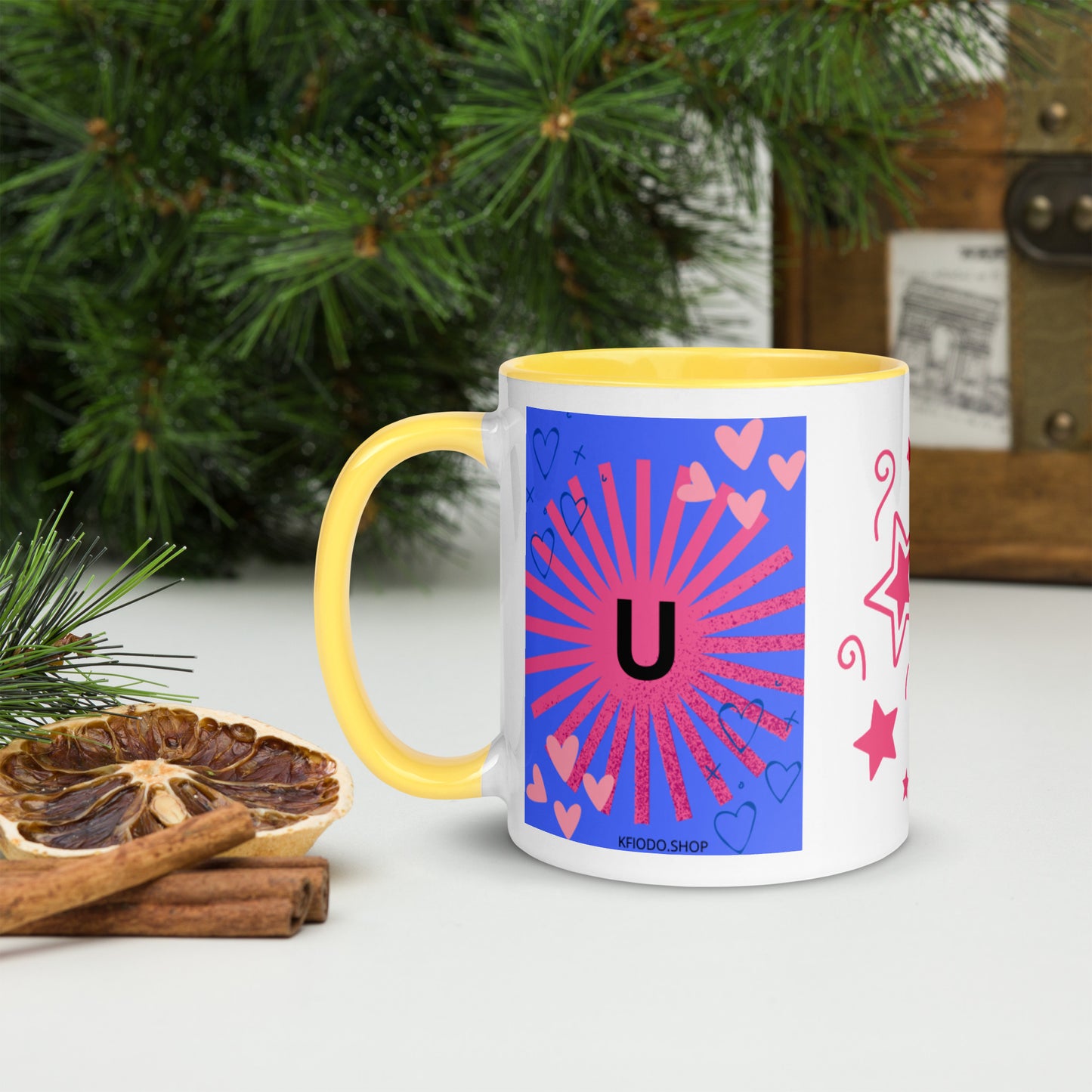 Mug *U* à Intérieur Coloré
