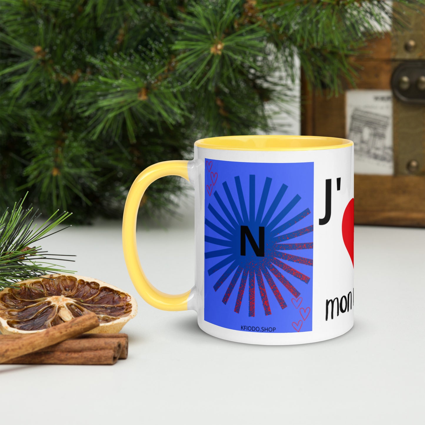*N Mug with Colored Interior
