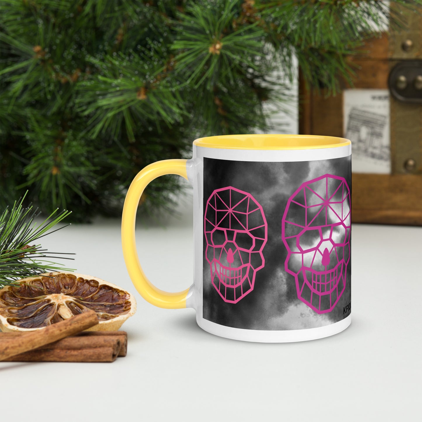 Mug à Intérieur Coloré SKULL #5