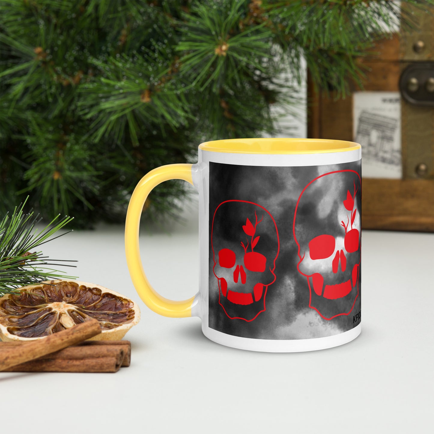 Mug à Intérieur Coloré SKULL #2