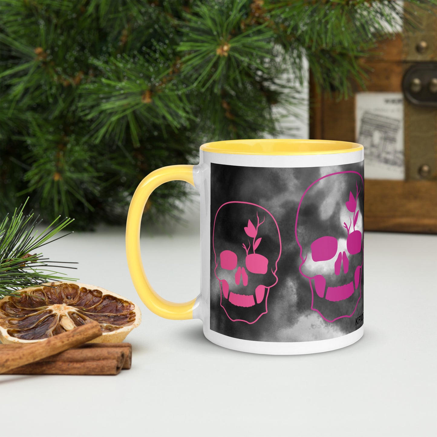 Mug à Intérieur Coloré SKULL #6