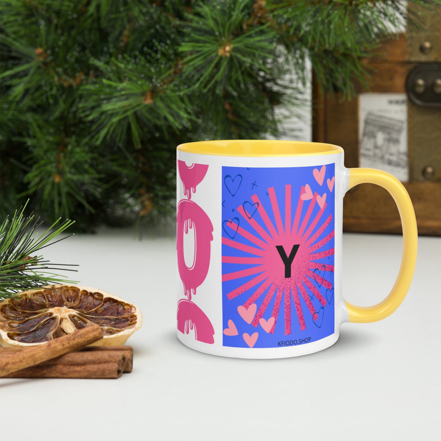 Mug *Y* à Intérieur Coloré