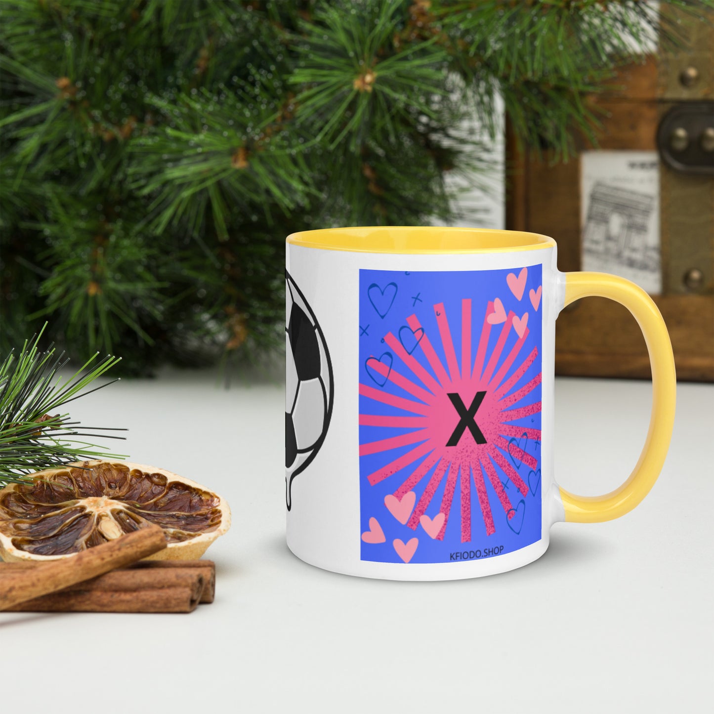 Mug *X* à Intérieur Coloré