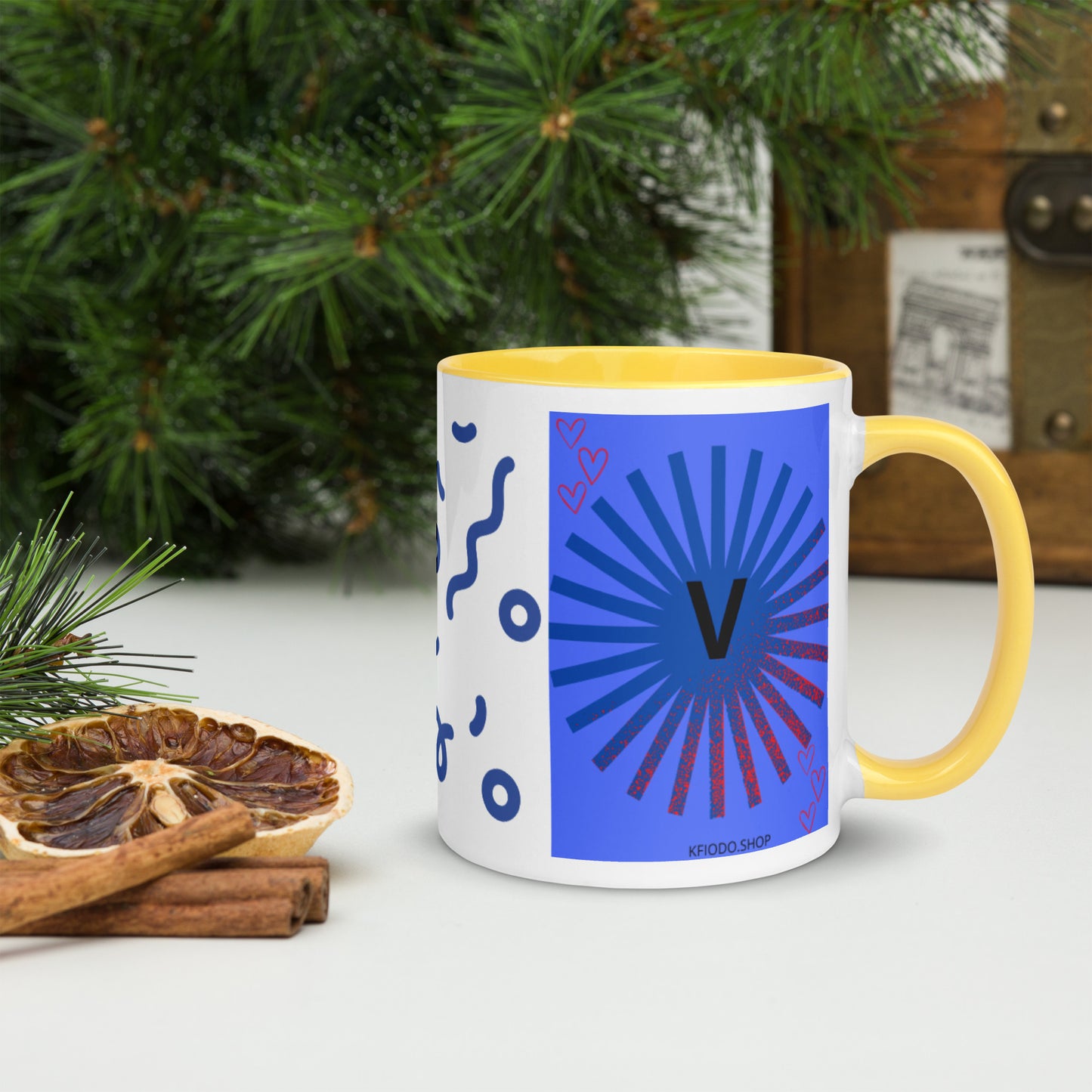 Mug *V à Intérieur Coloré