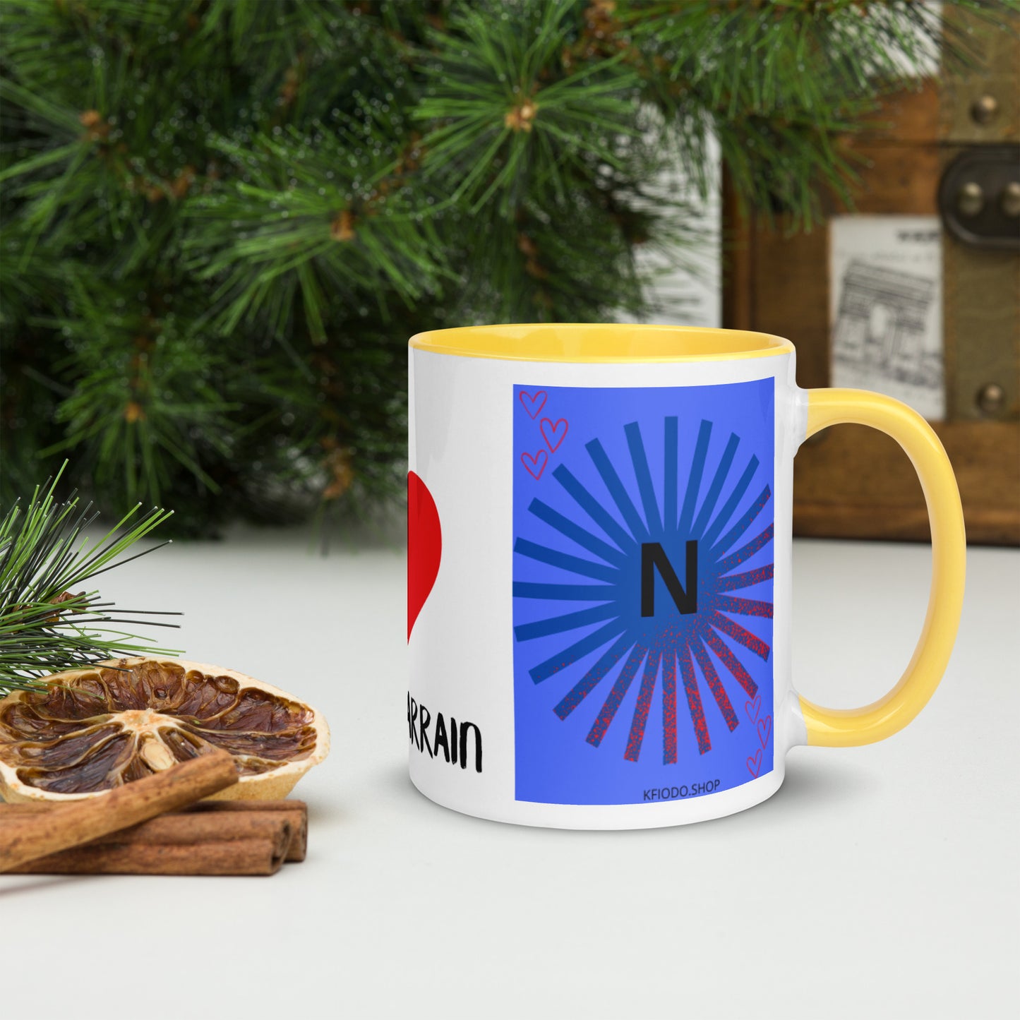 *N Mug with Colored Interior